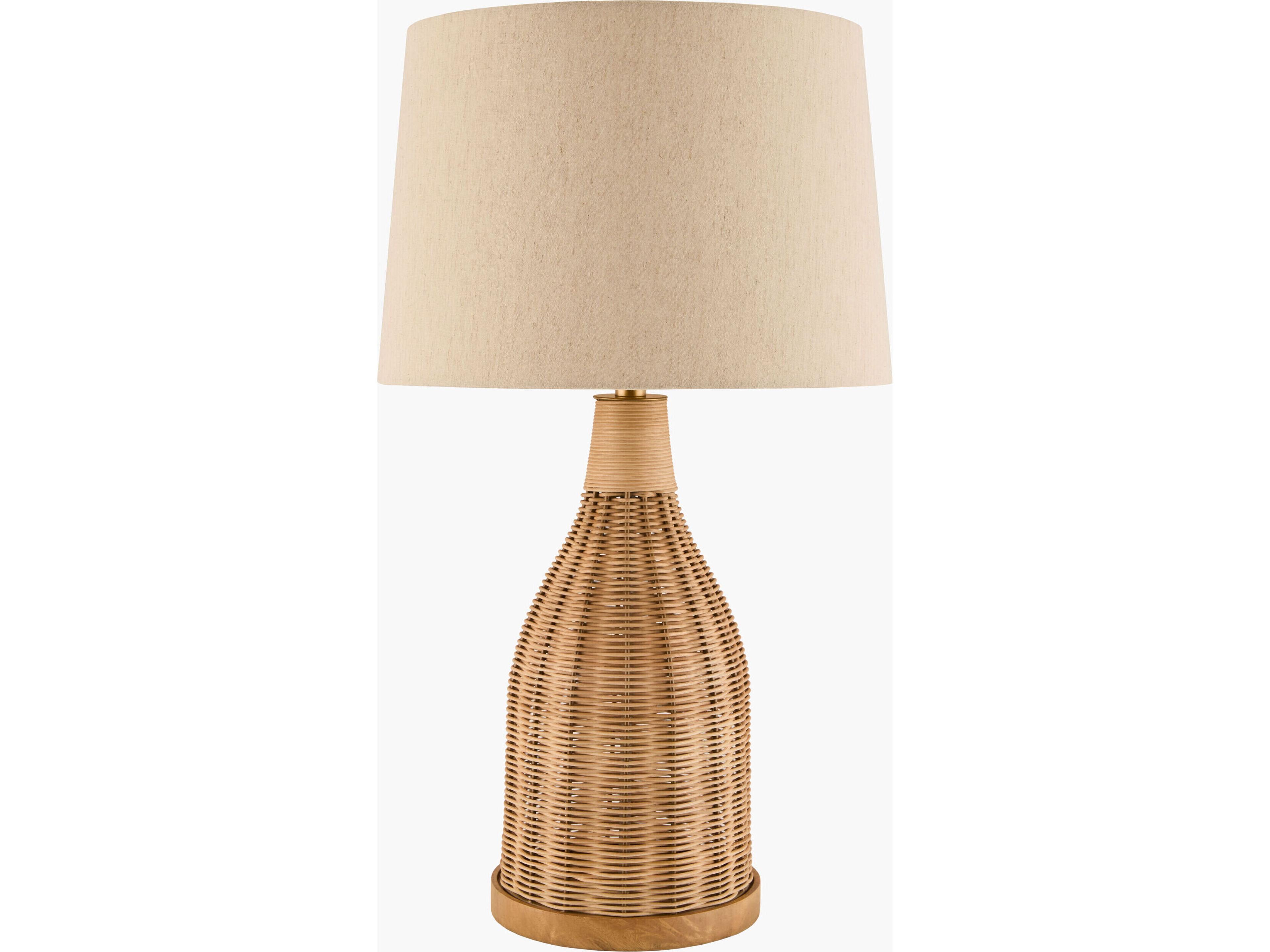 Senja Wheat White Cotton Off Buffet Lamp Set of 2