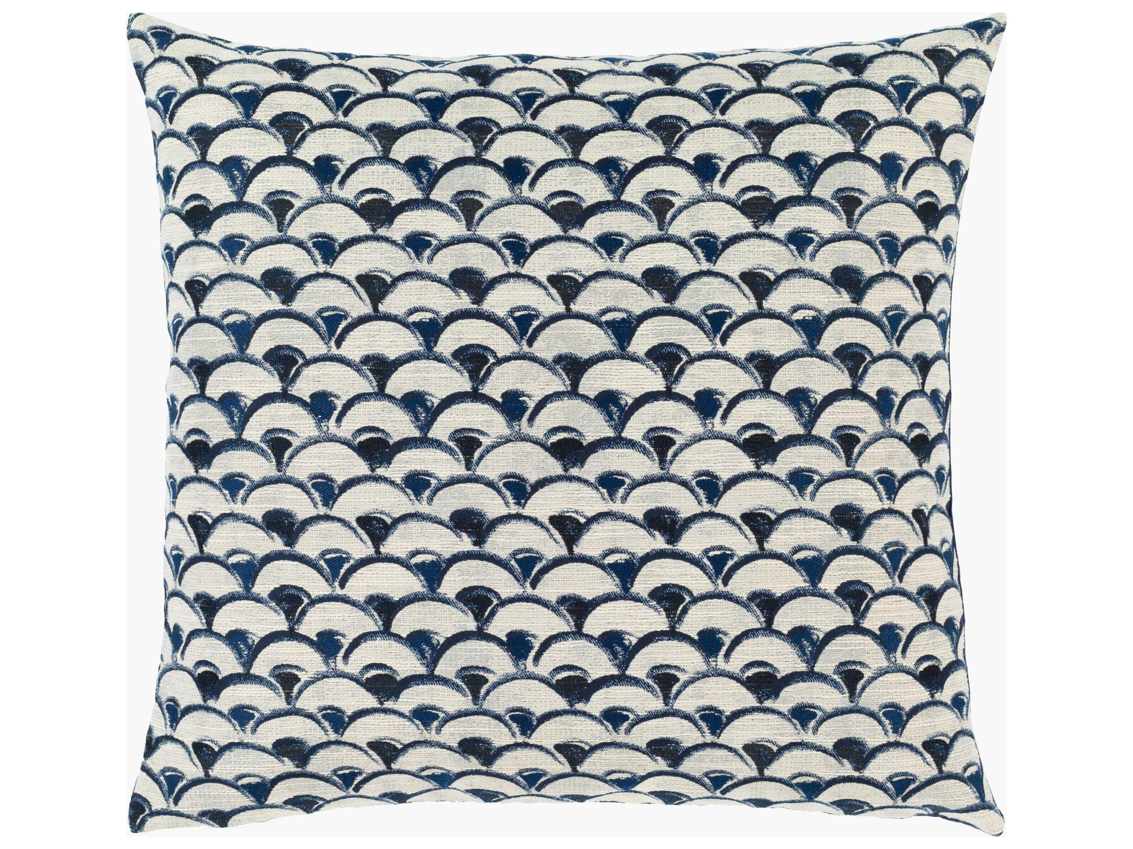 Sanya Bay Navy / Ivory / Ink Blue Pillow