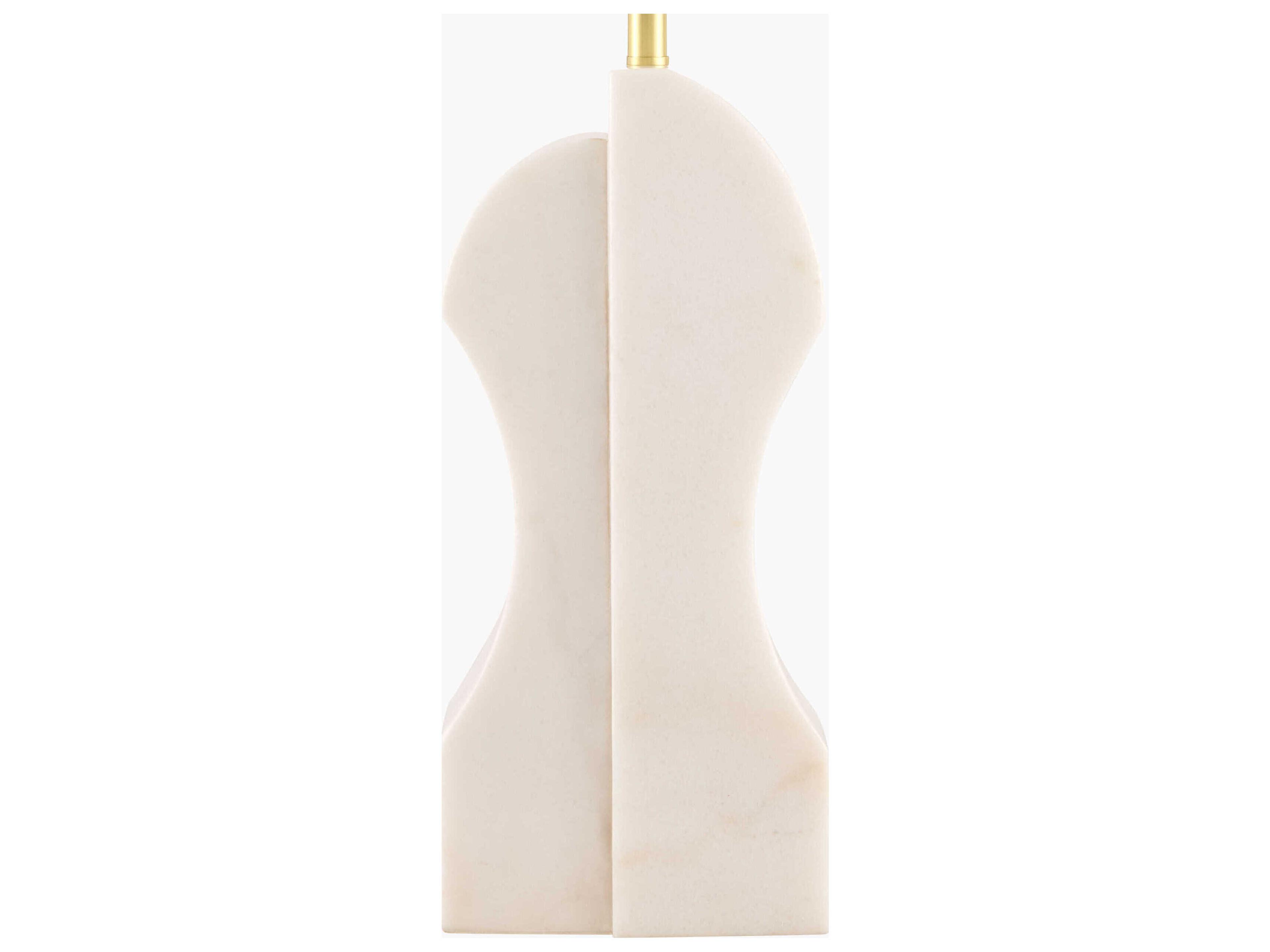 Surya Setubal White Linen Buffet Lamp