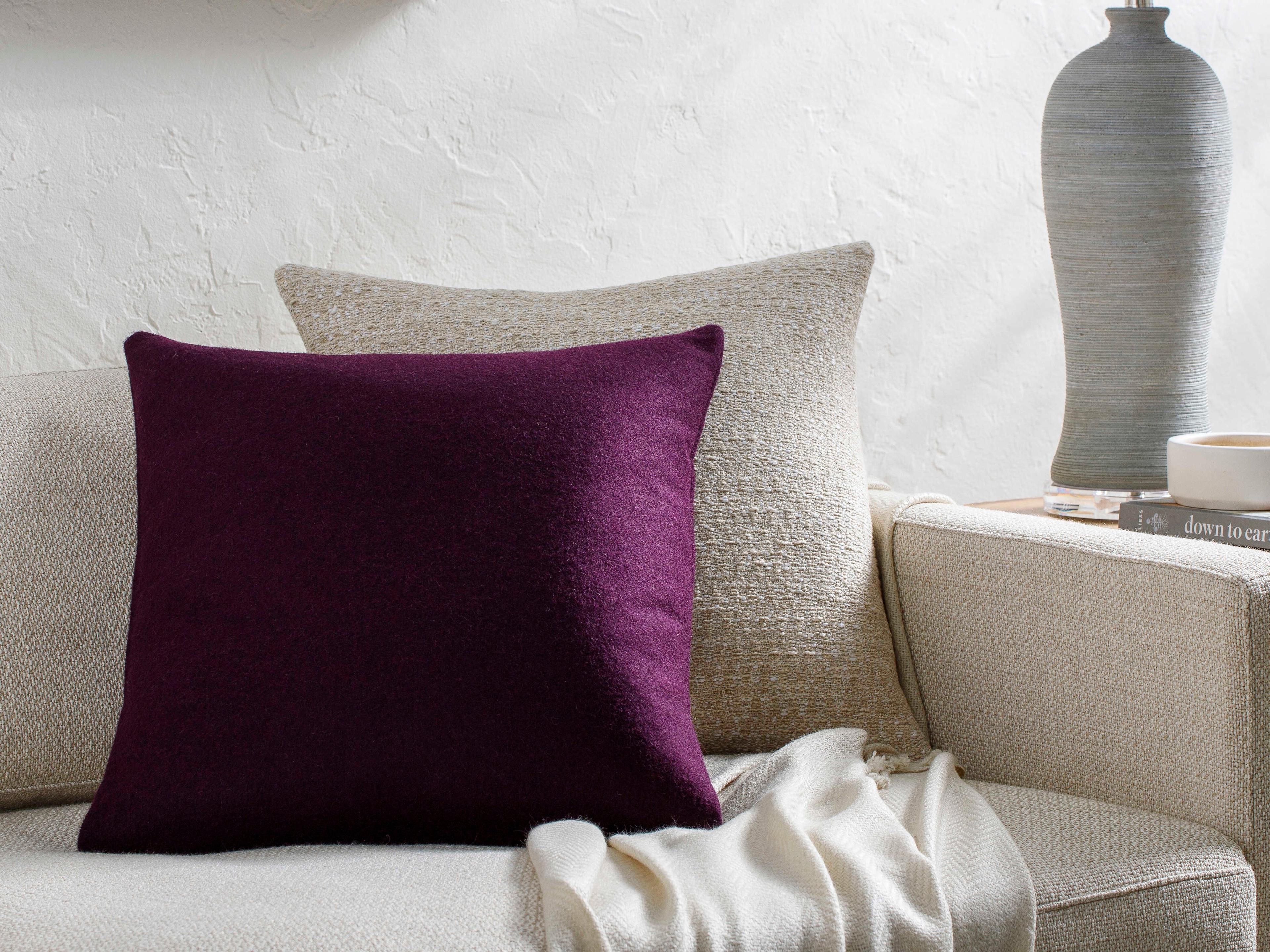 Surya Stirling Plum Pillow