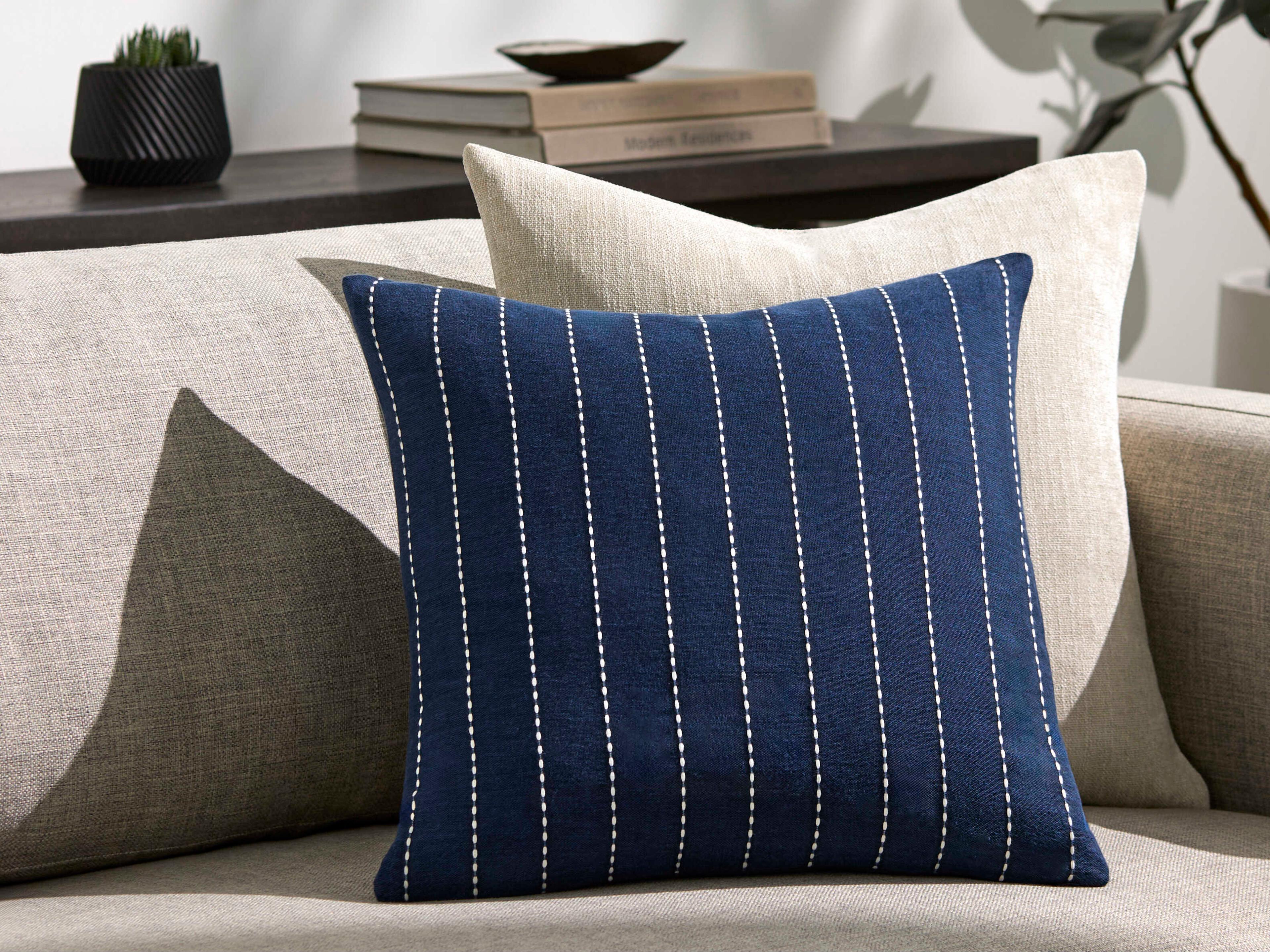Surya Suits Navy Blue Pillow
