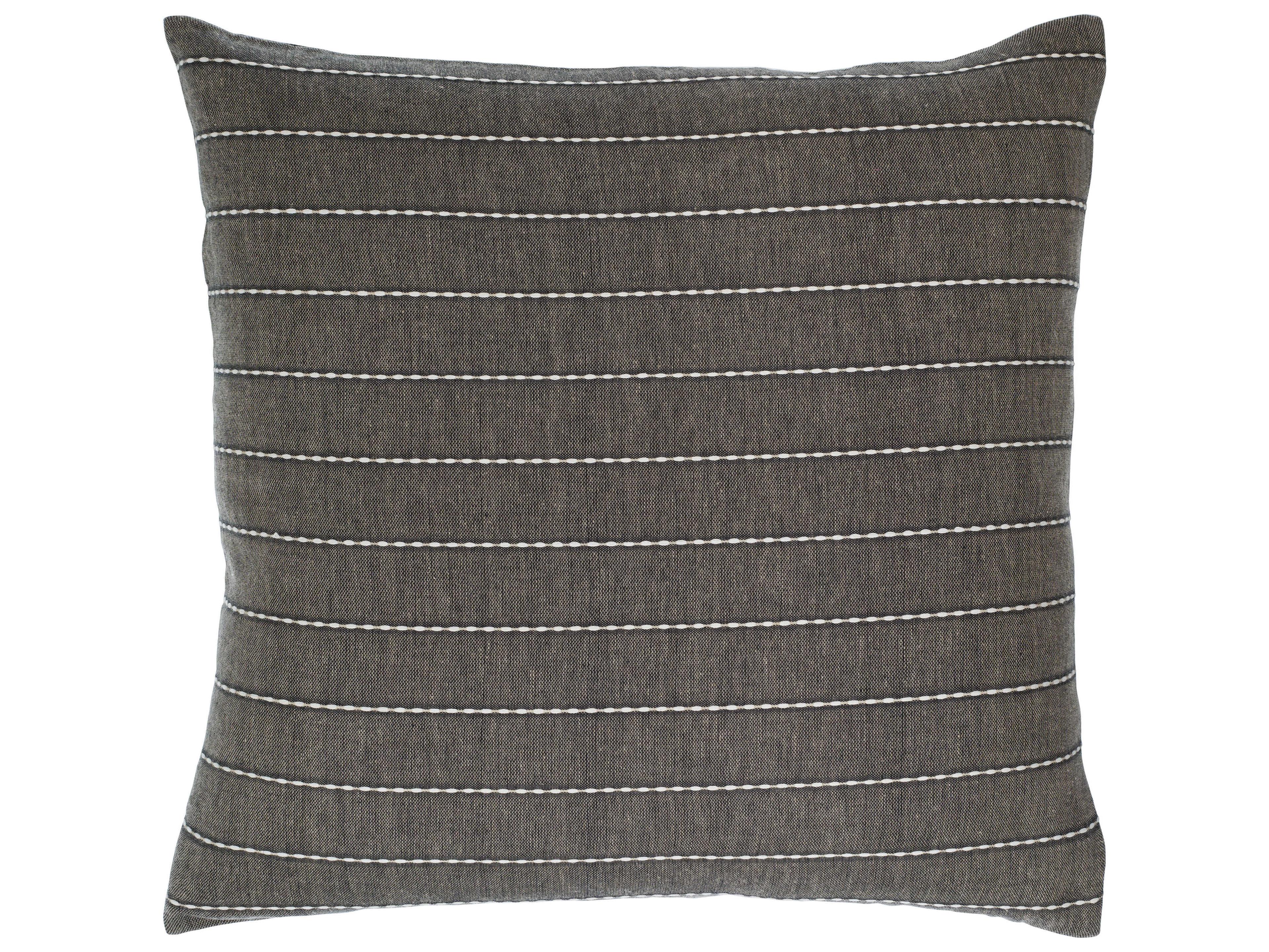 Surya Suits Charcoal Pillow