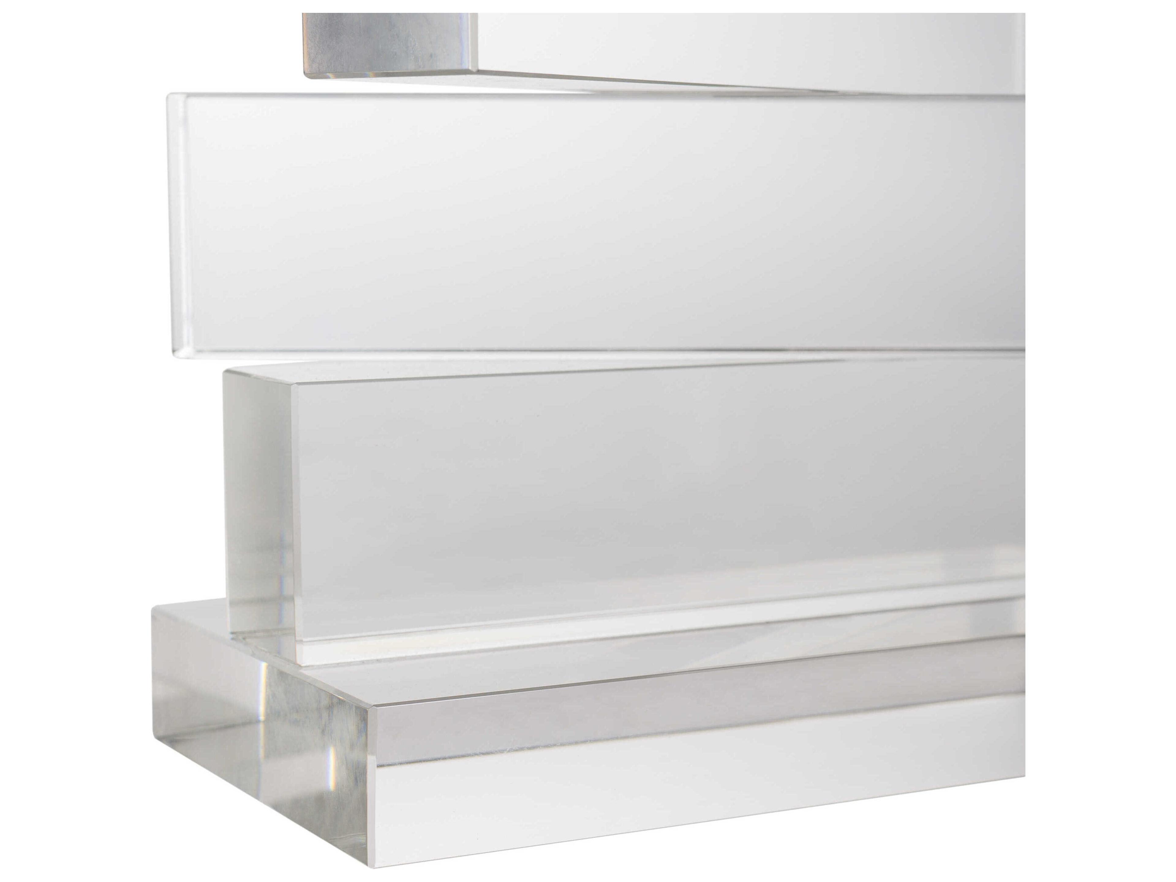 Surya Surrey Clear Gray Linen Table Lamp