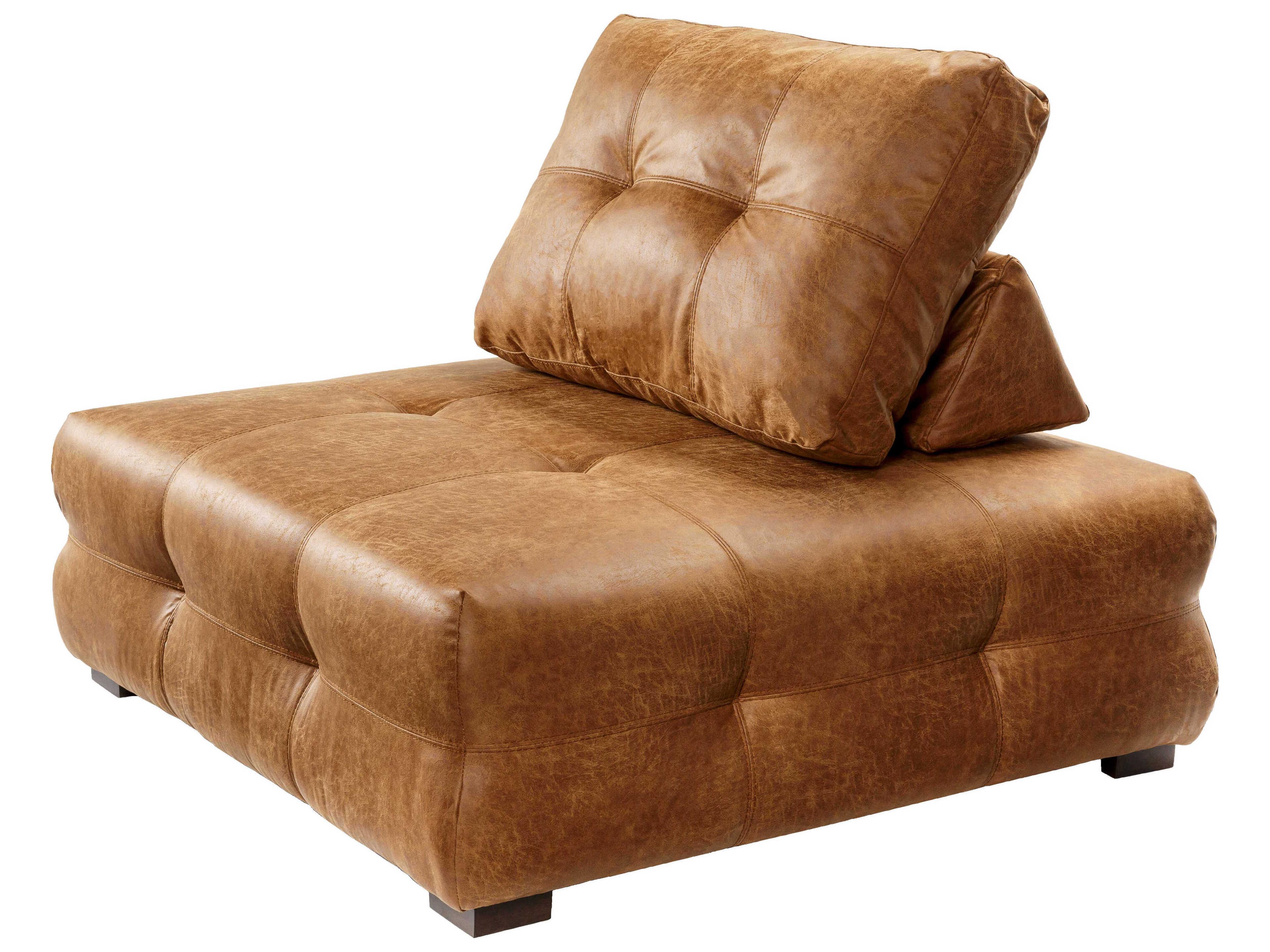 Sevran Brown Leather Modular Chair