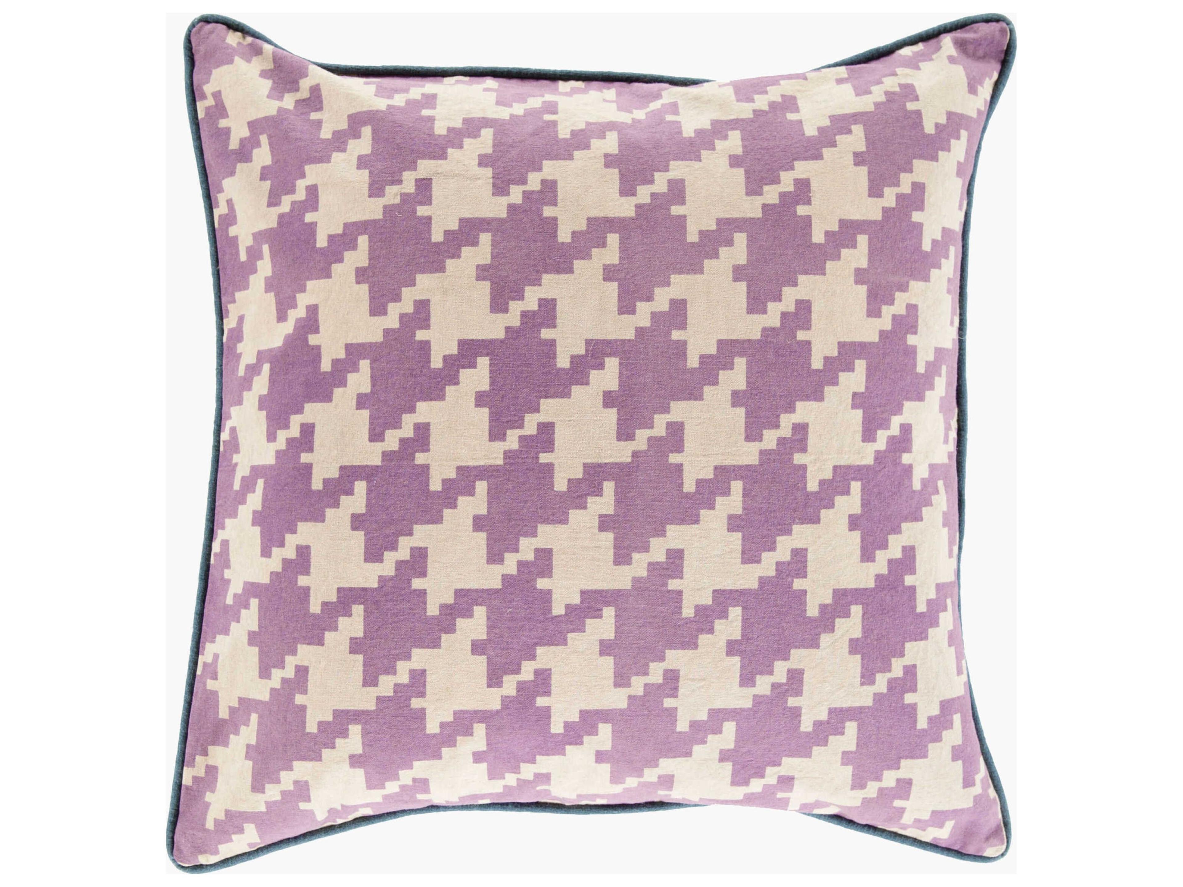 Houndstooth Mauve Pillow