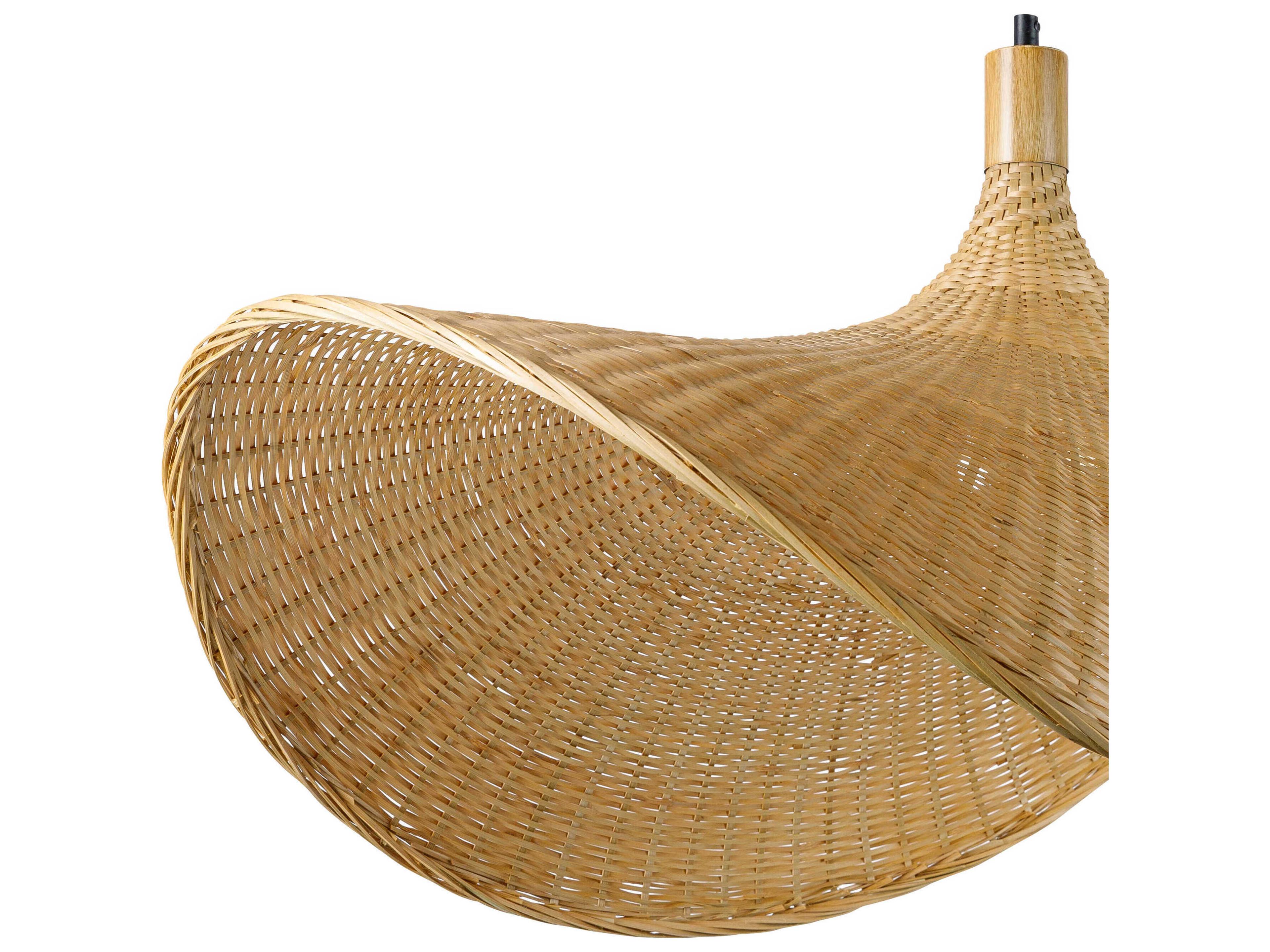 Surya Taiga 1-Light Black Brown Pendant