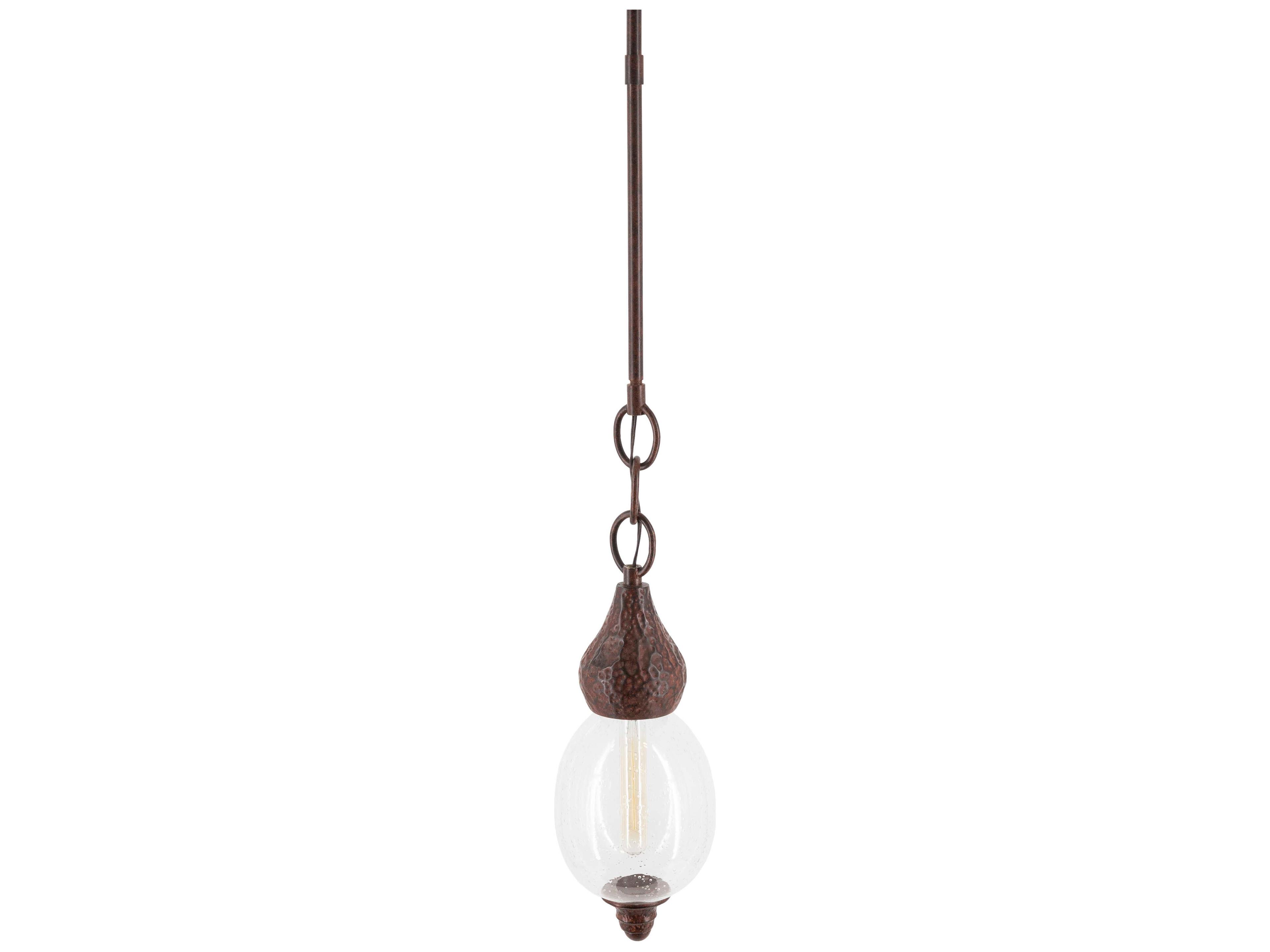 Tenison 1-Light Rust Brown Mini Pendant