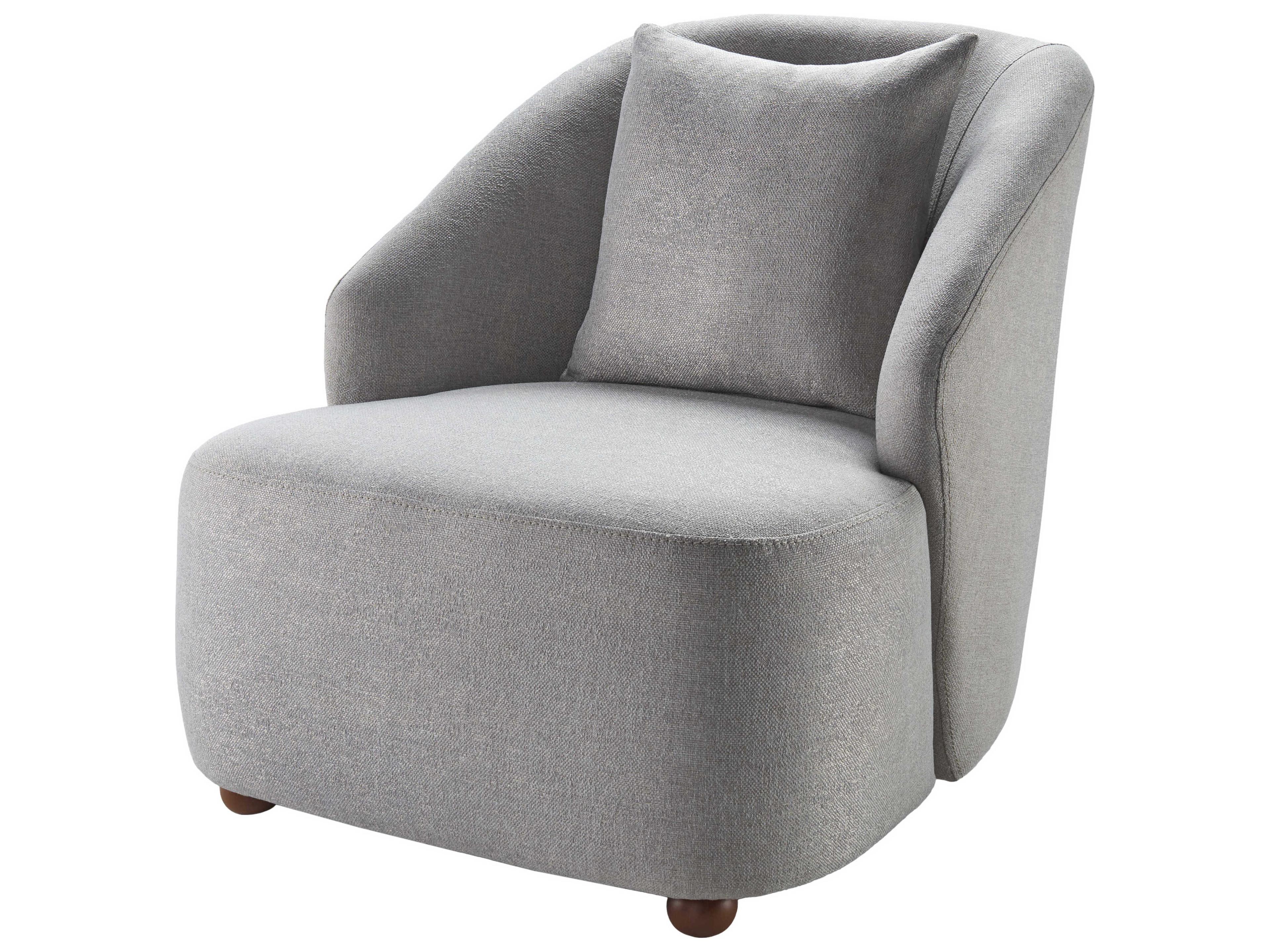 Surya Cates Gray Accent Chair 