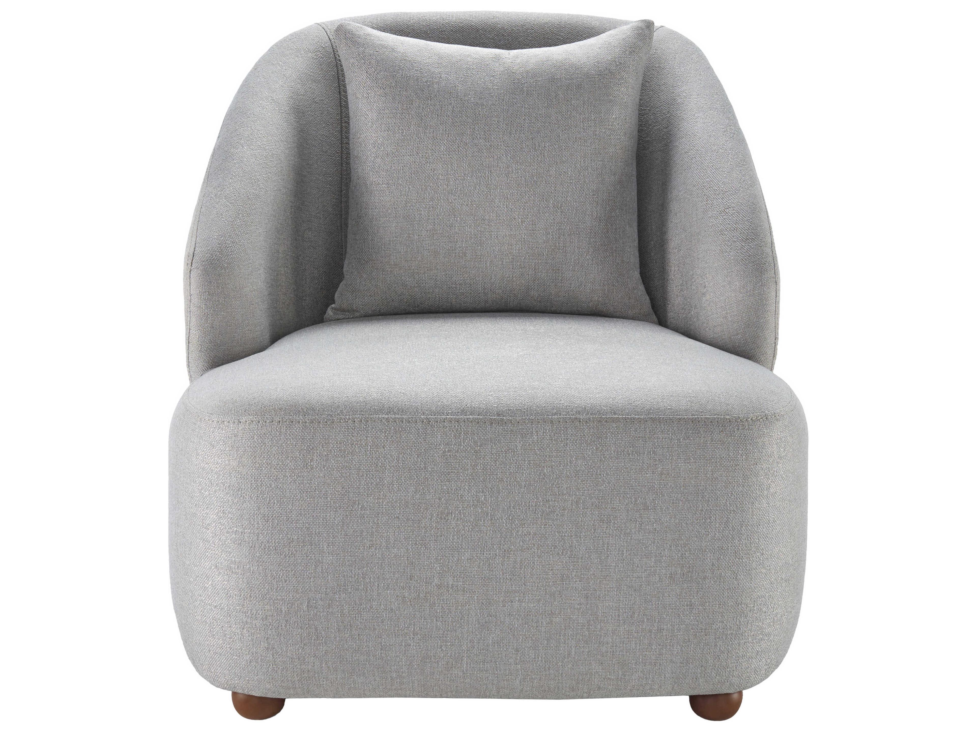 Surya Cates Gray Accent Chair 