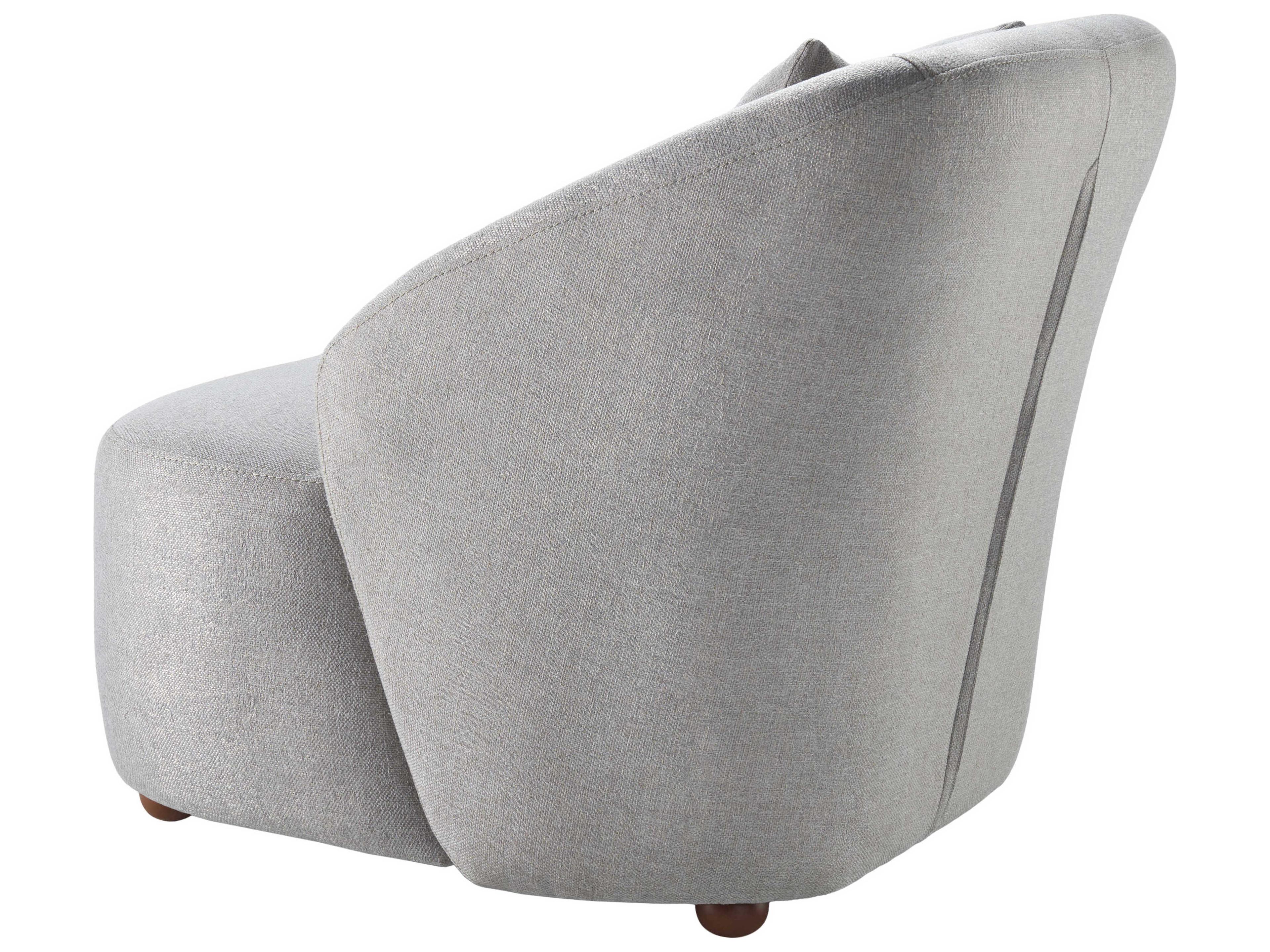 Surya Cates Gray Accent Chair 