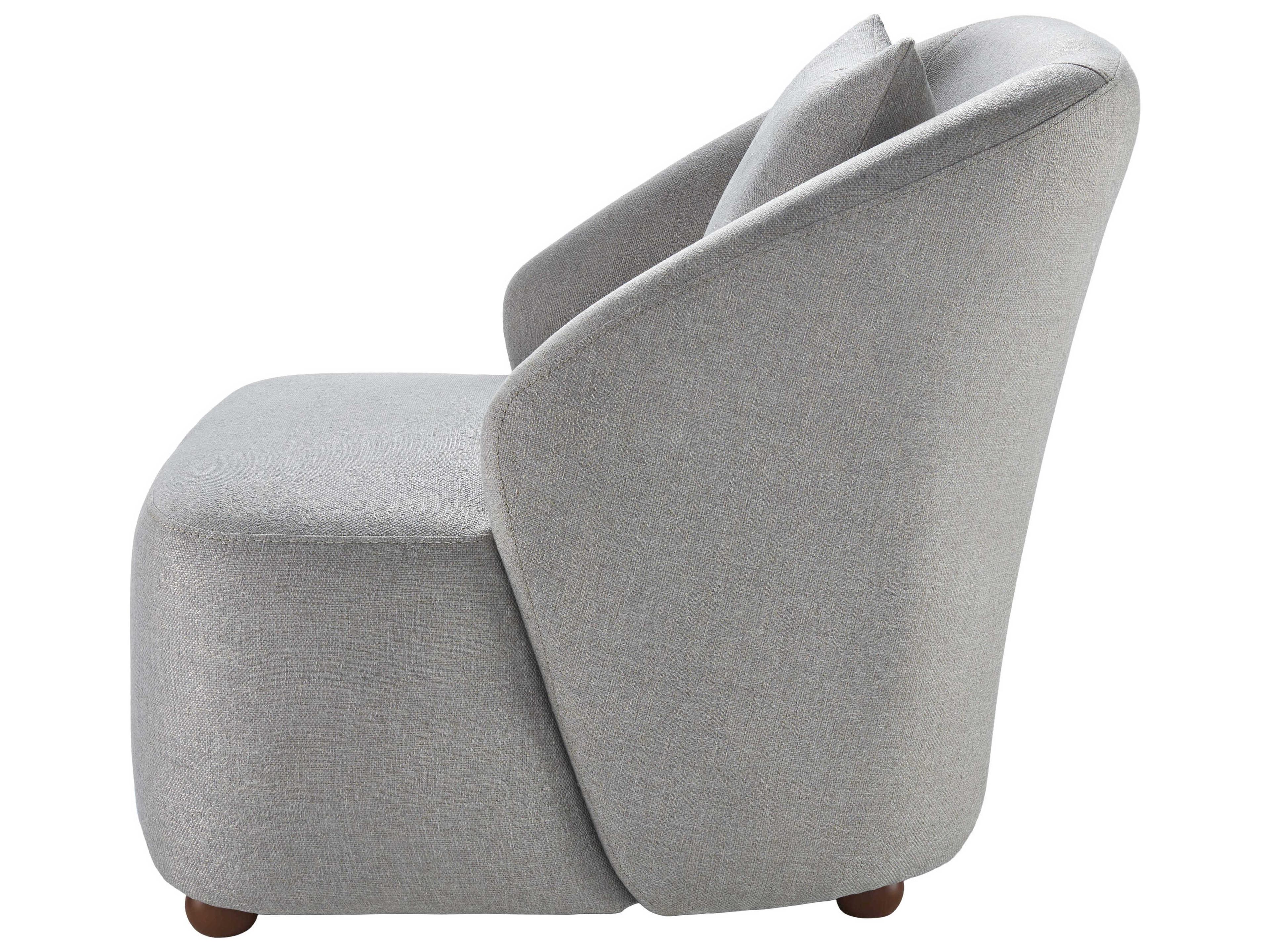 Surya Cates Gray Accent Chair 