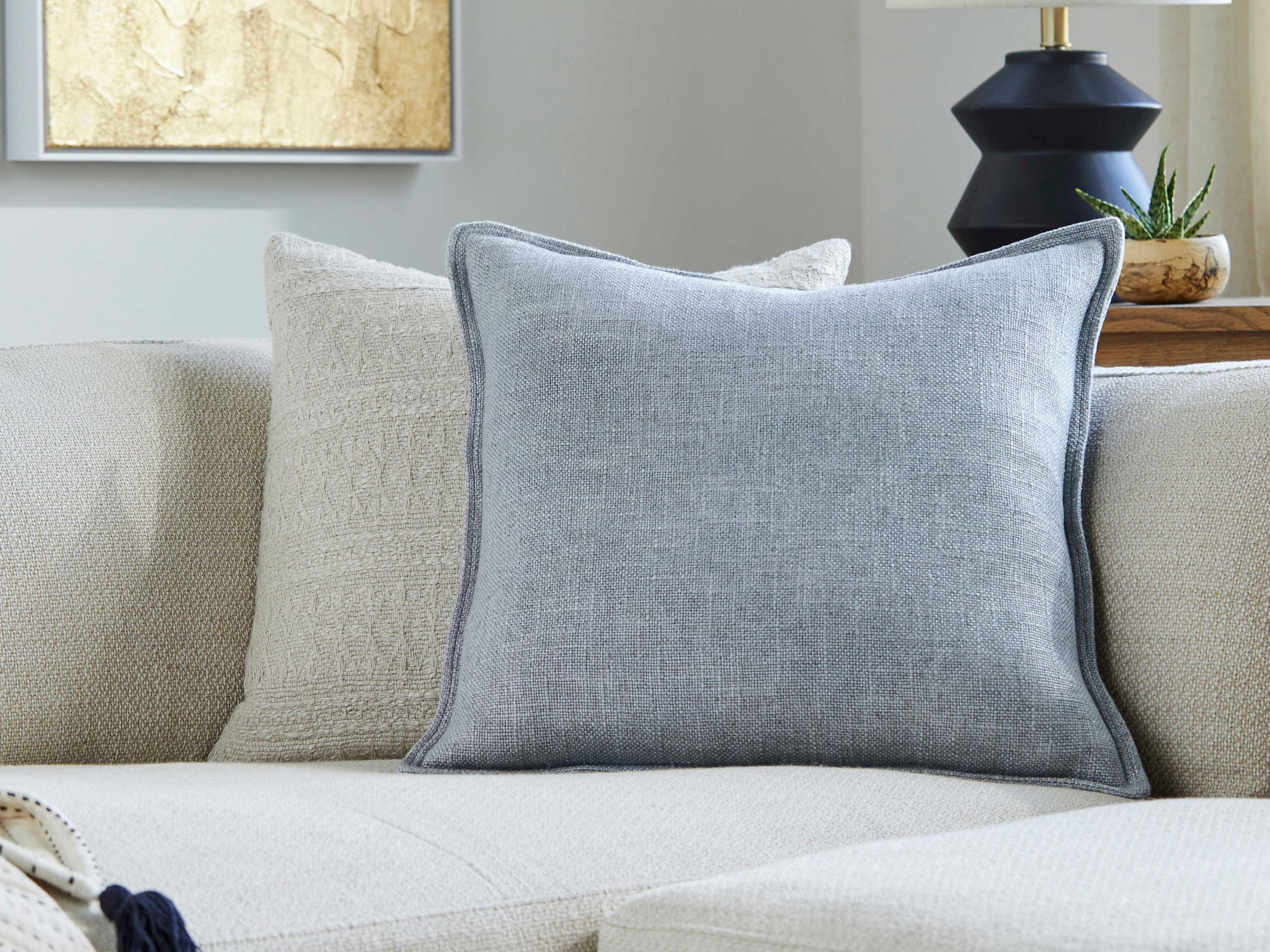 Surya Thurman Denim Pillow