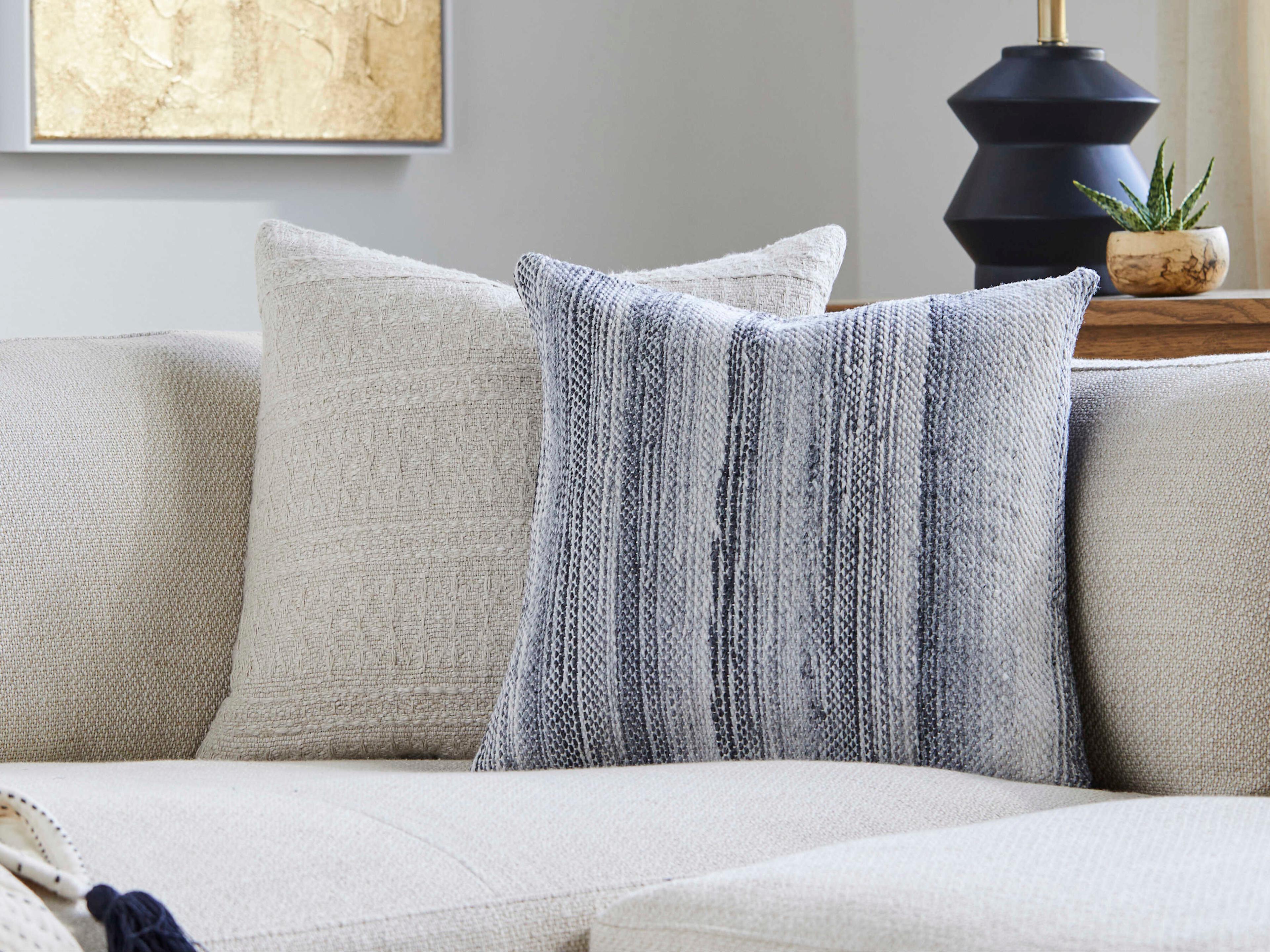 Surya Terrain Light Gray Pillow