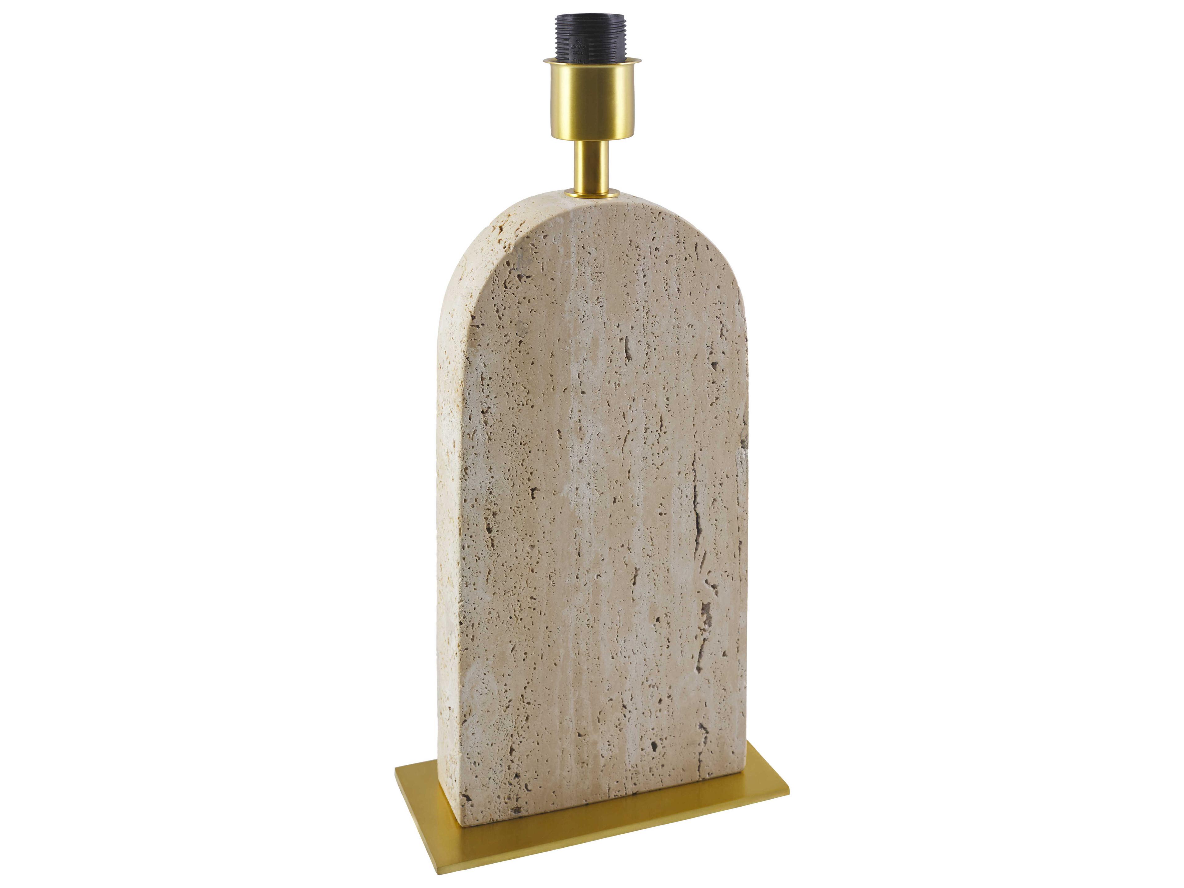 Surya Tenor Natural Beige White Linen Off Table Lamp