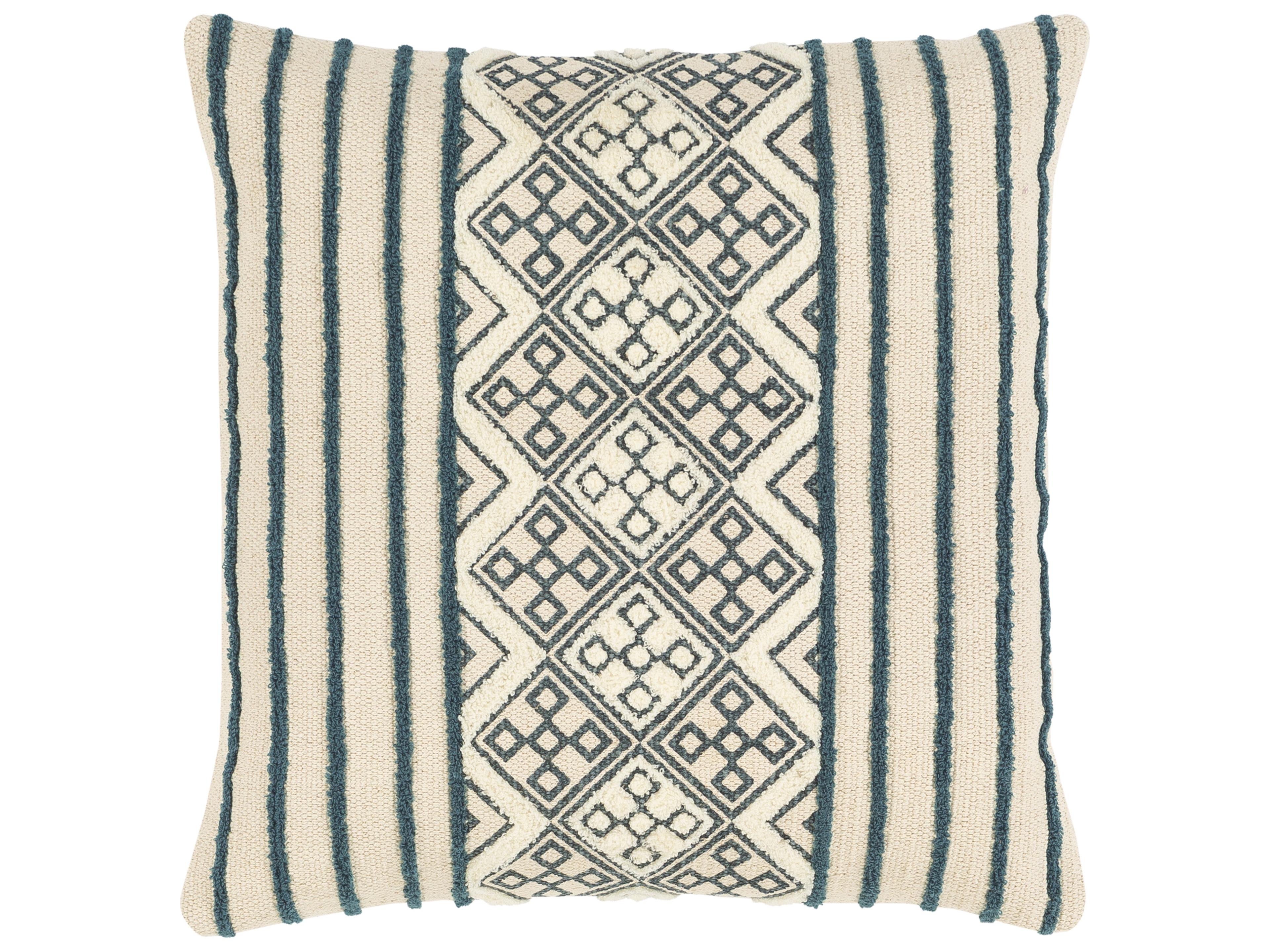 Surya Tanya Blue Pillow