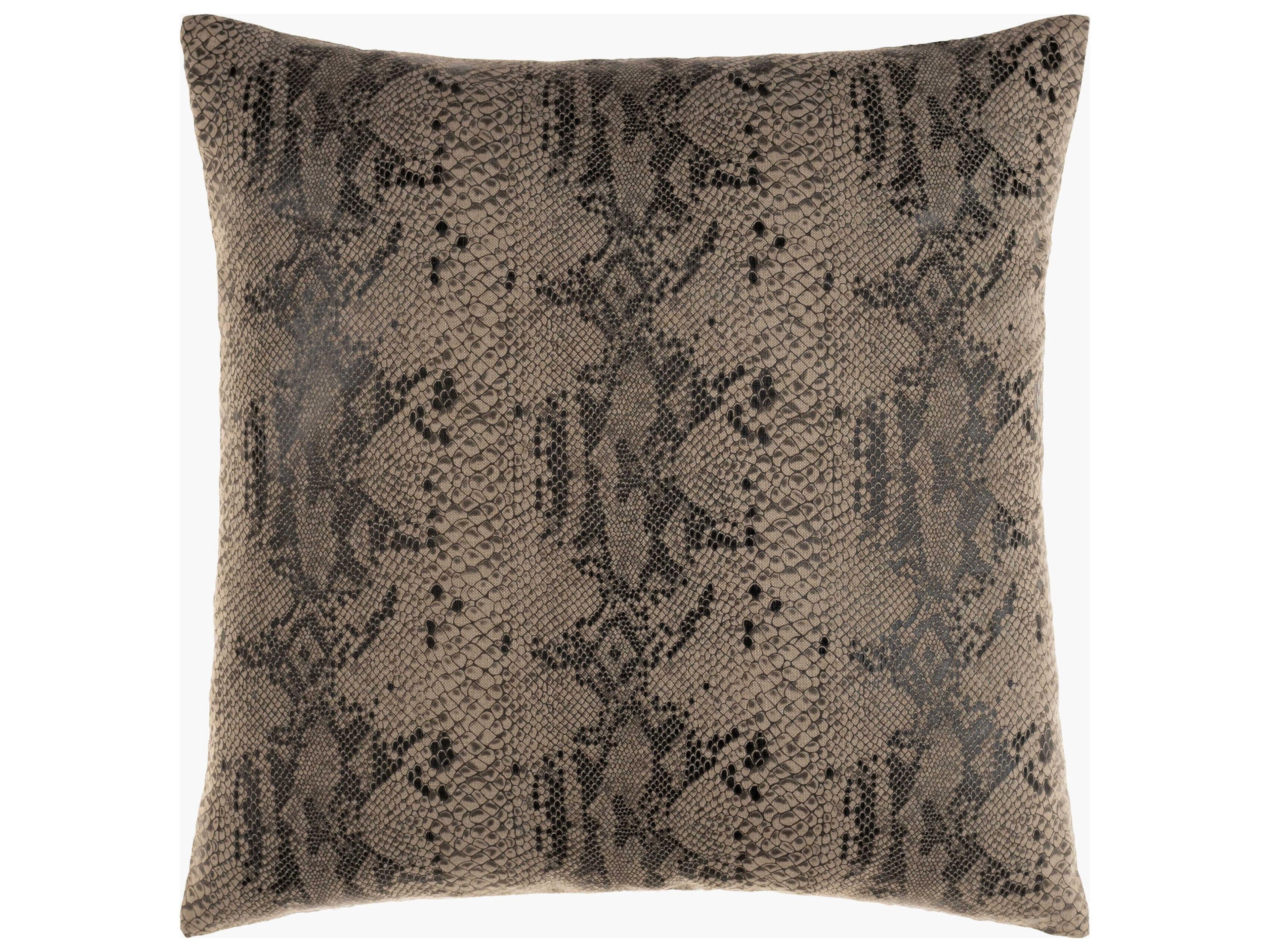 Torrid Oatmeal / Gray / Black Pillow