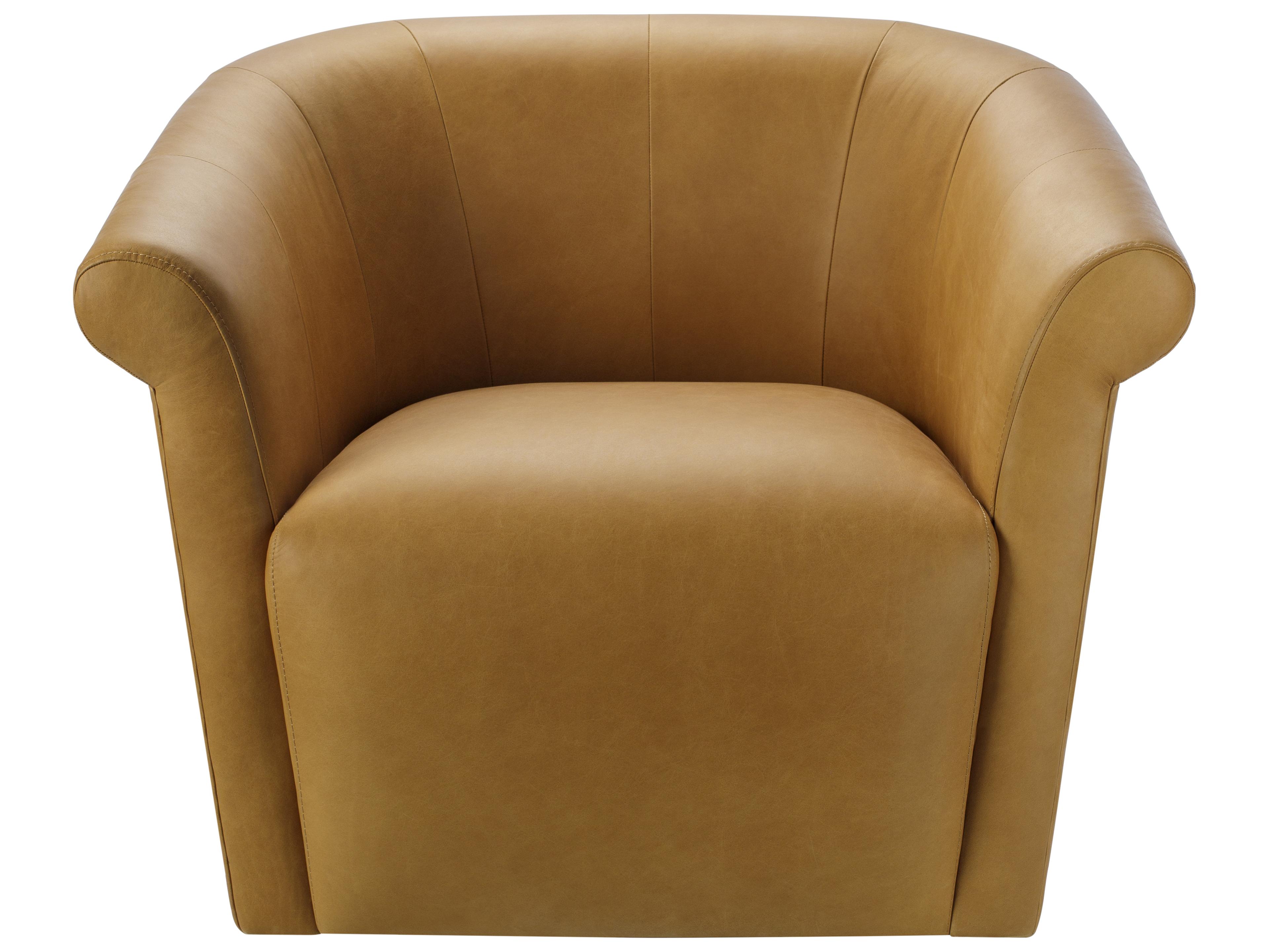 Surya Trumpet Swivel Silver Faux Leather Accent Chair