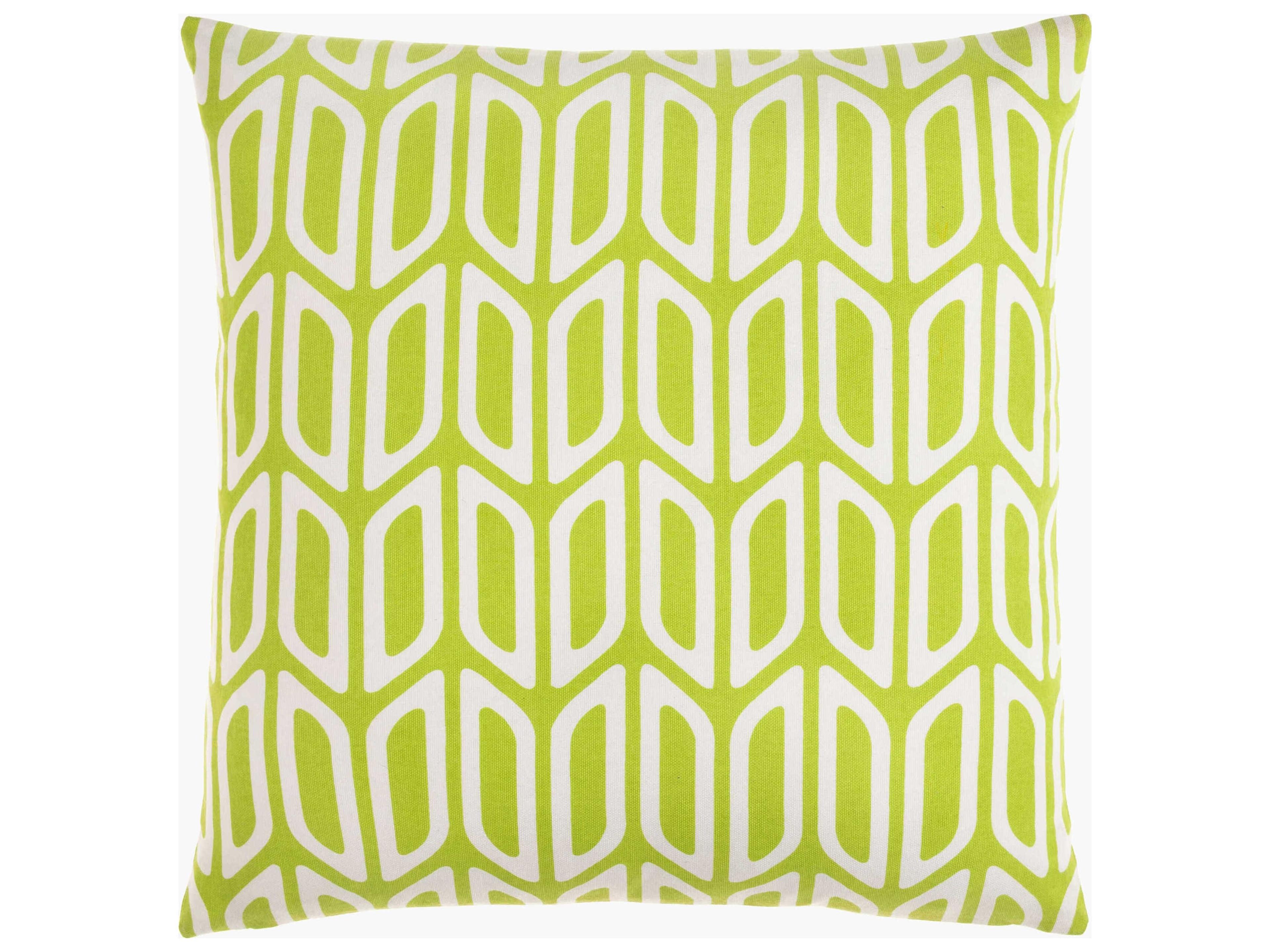 Trudy Green / White Pillow