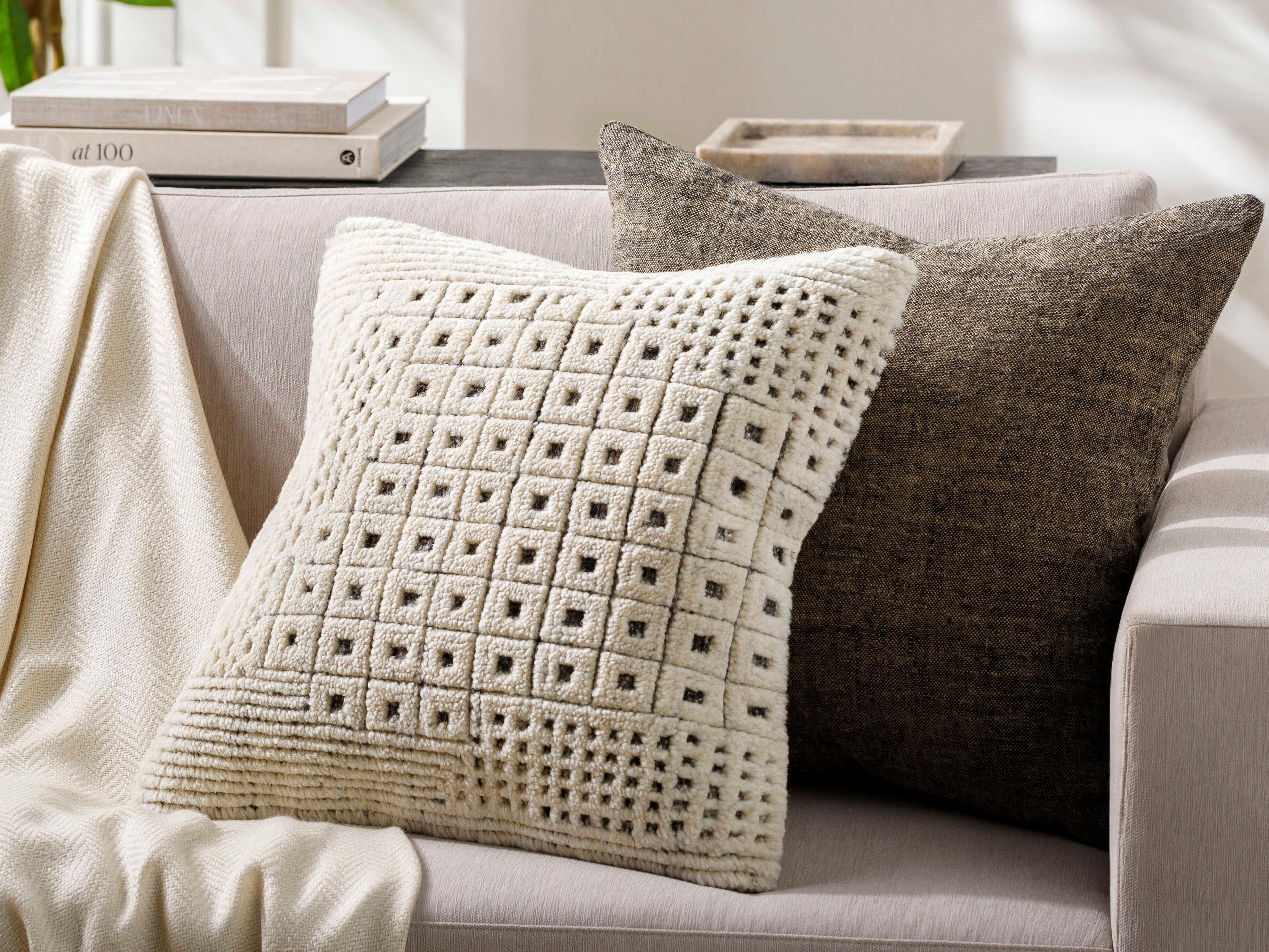 Surya Tunisia Ivory Pillow