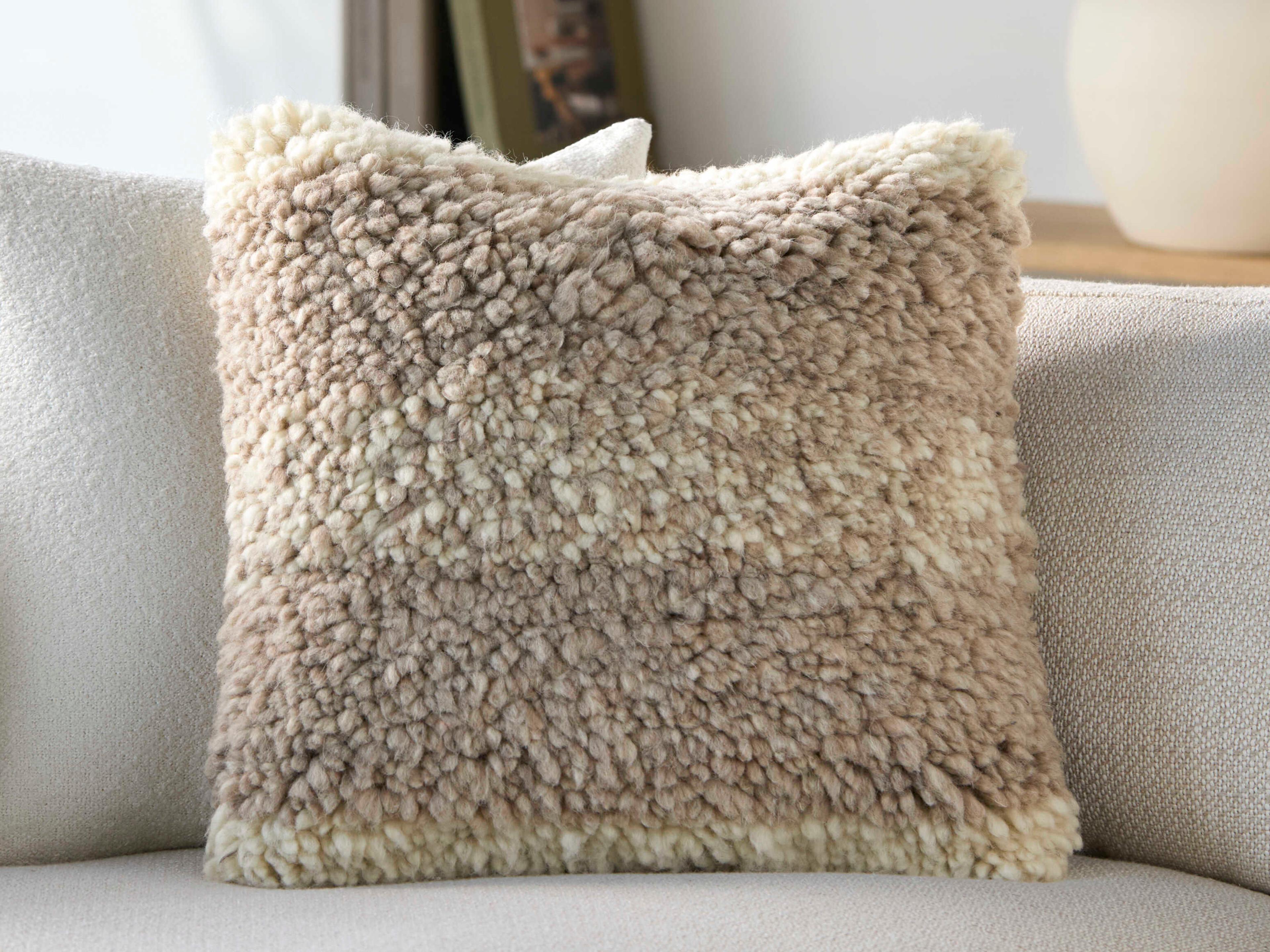 Surya Lucas Beige Pillow