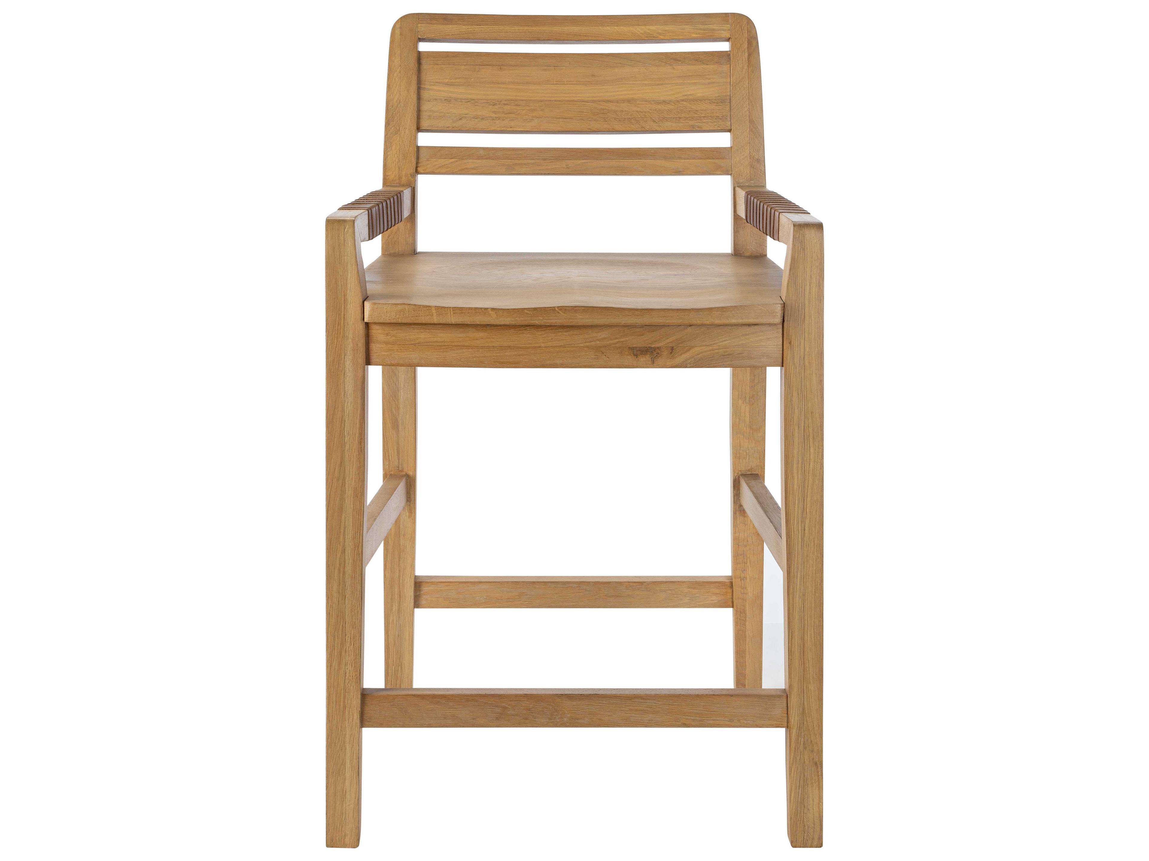 Surya Uintah Brown Tan Oak Wood Bar Stool