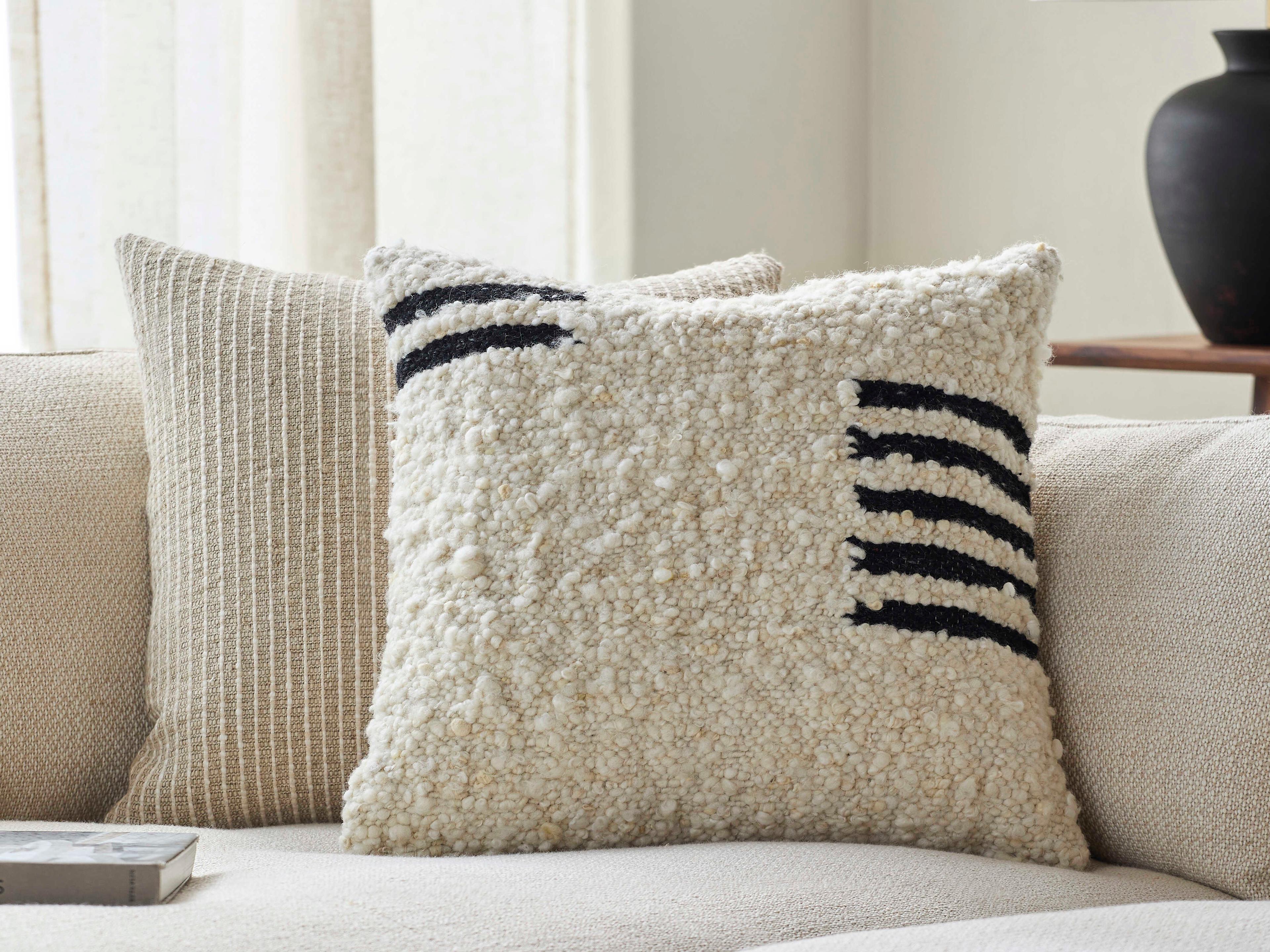 Surya Burnaby Ivory Pillow