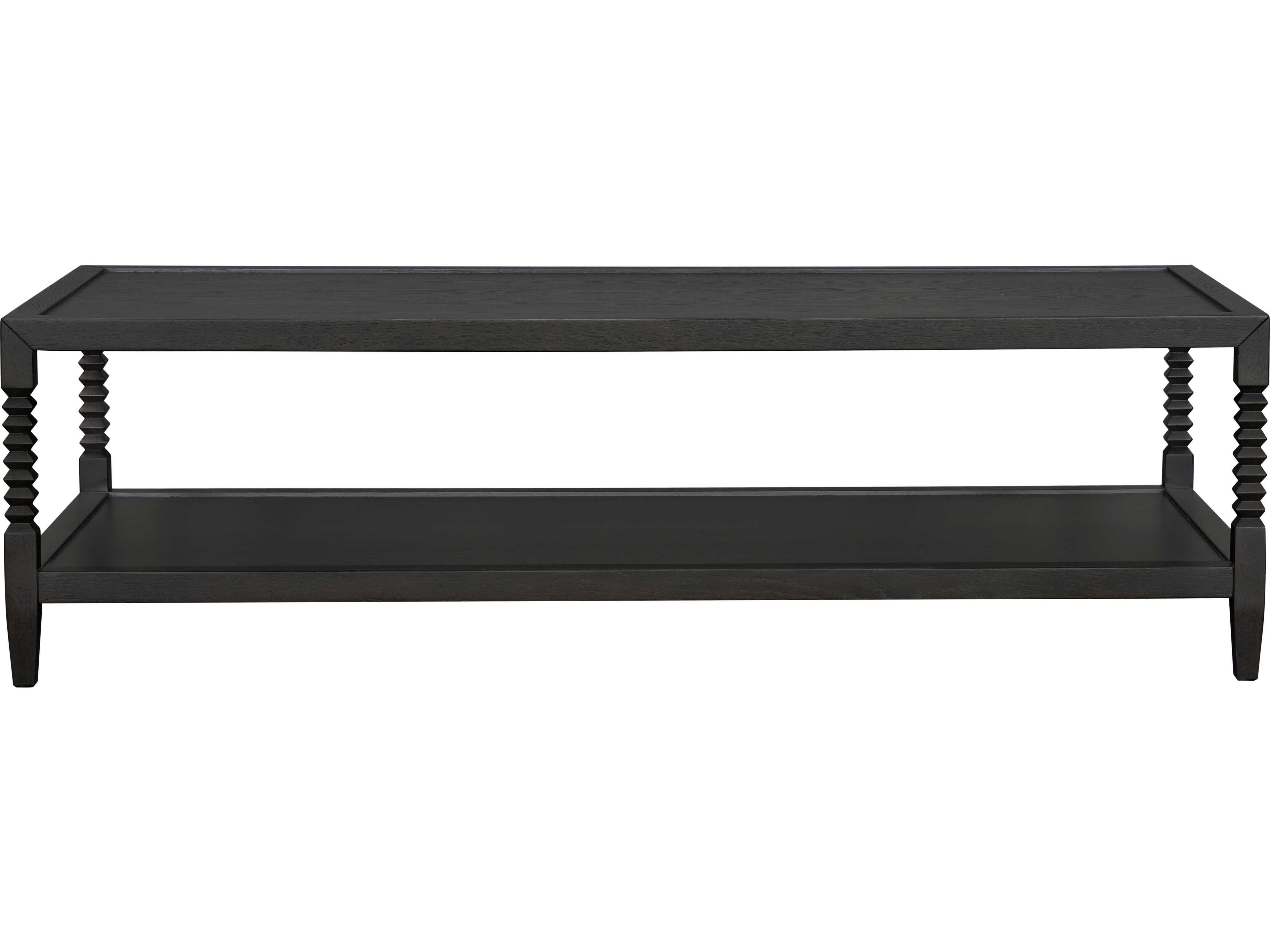 Surya Vansaar Rectangular Wood Black Coffee Table