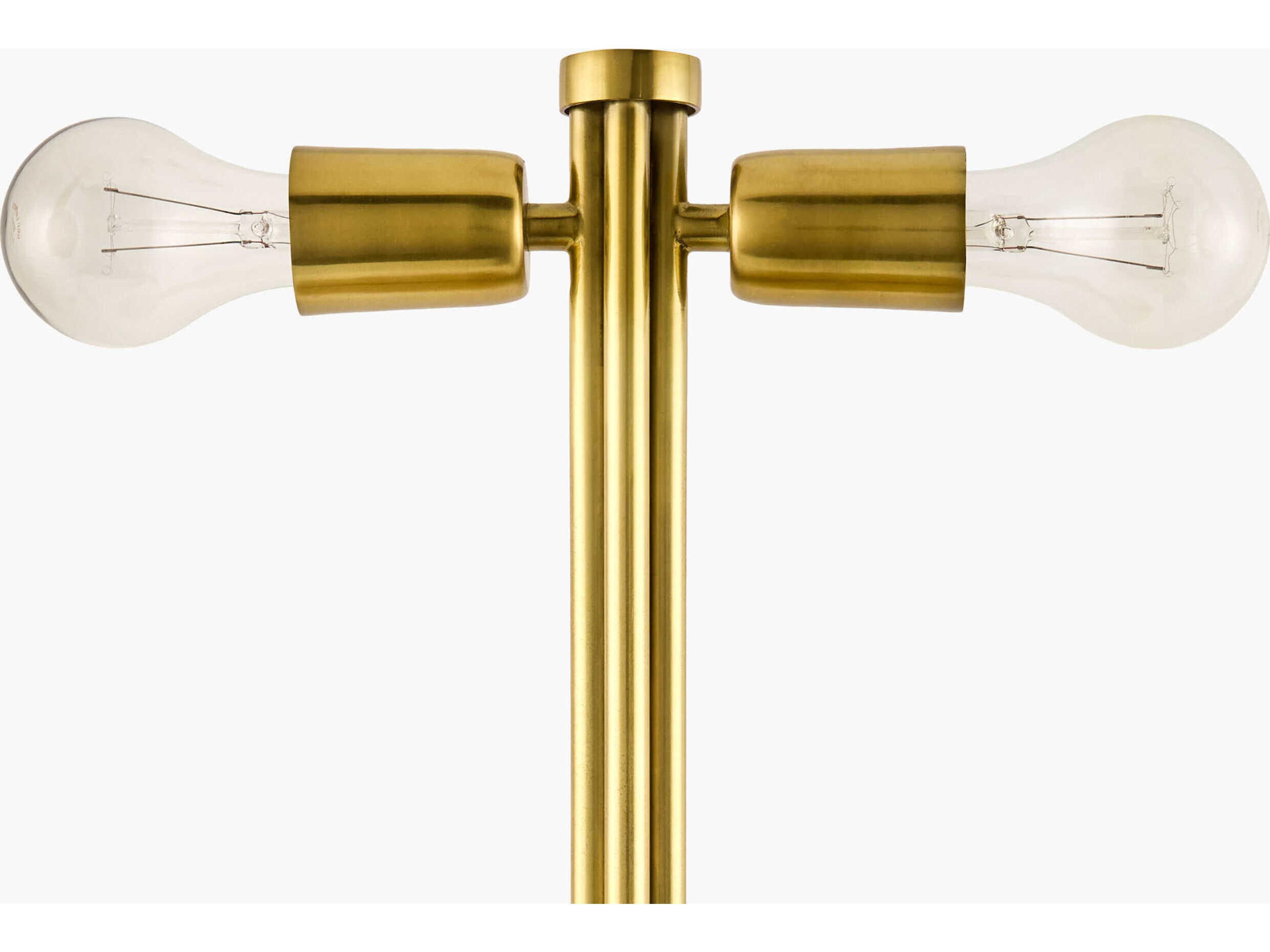 Surya Vidrek Gold Black Metal Table Lamp