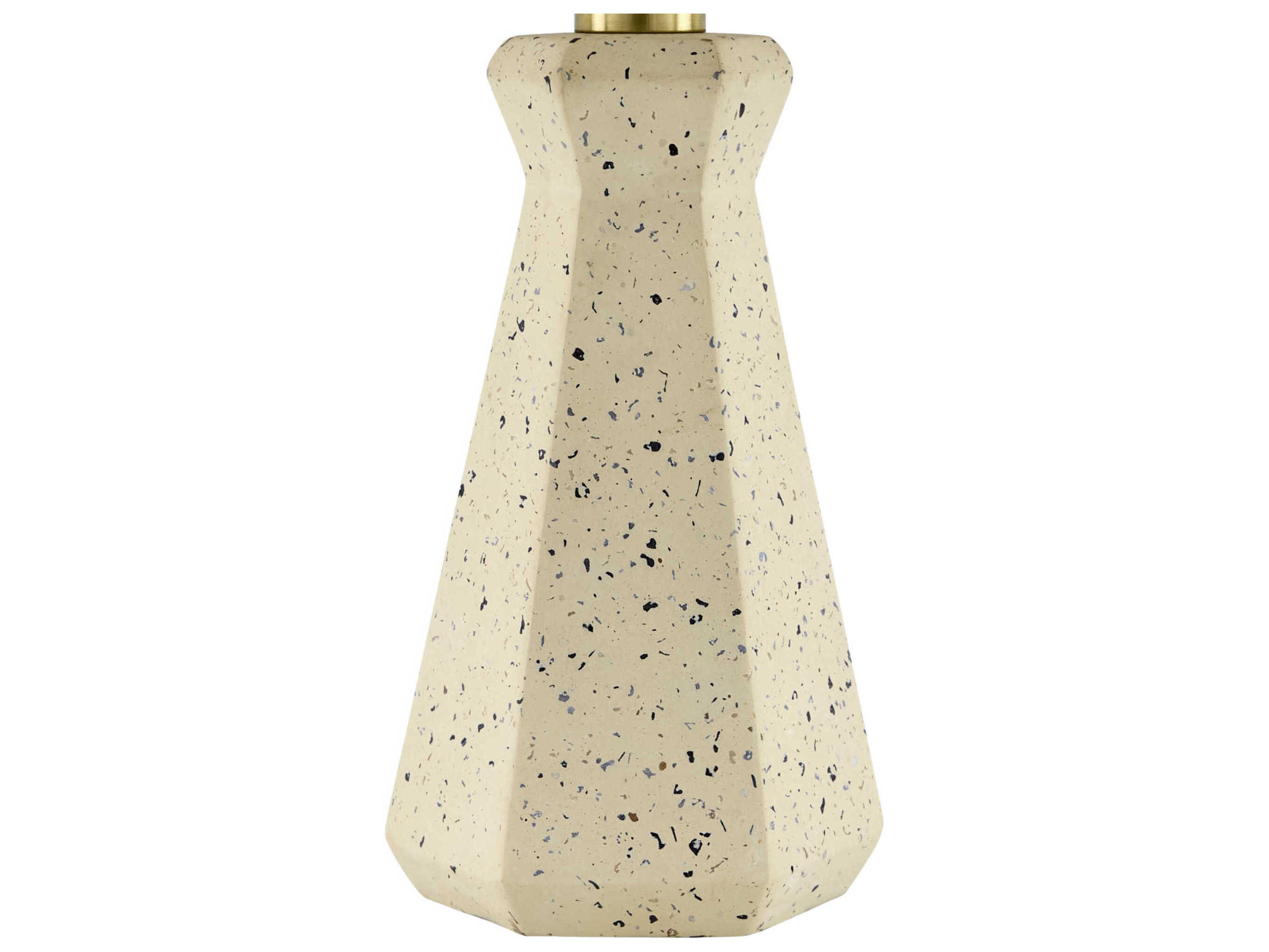 Surya Vigo Cream White Cotton Off Table Lamp