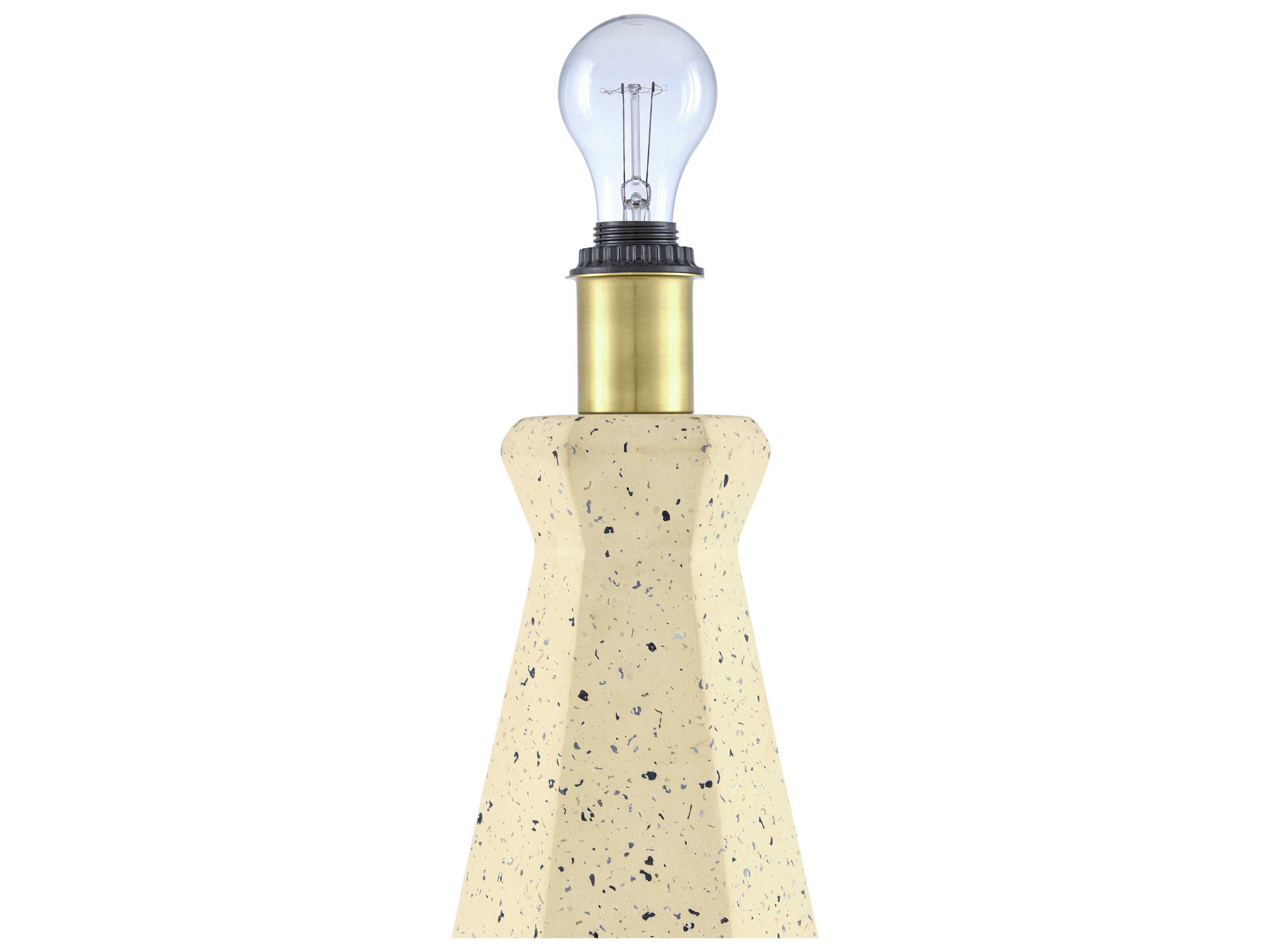 Surya Vigo Cream White Cotton Off Table Lamp