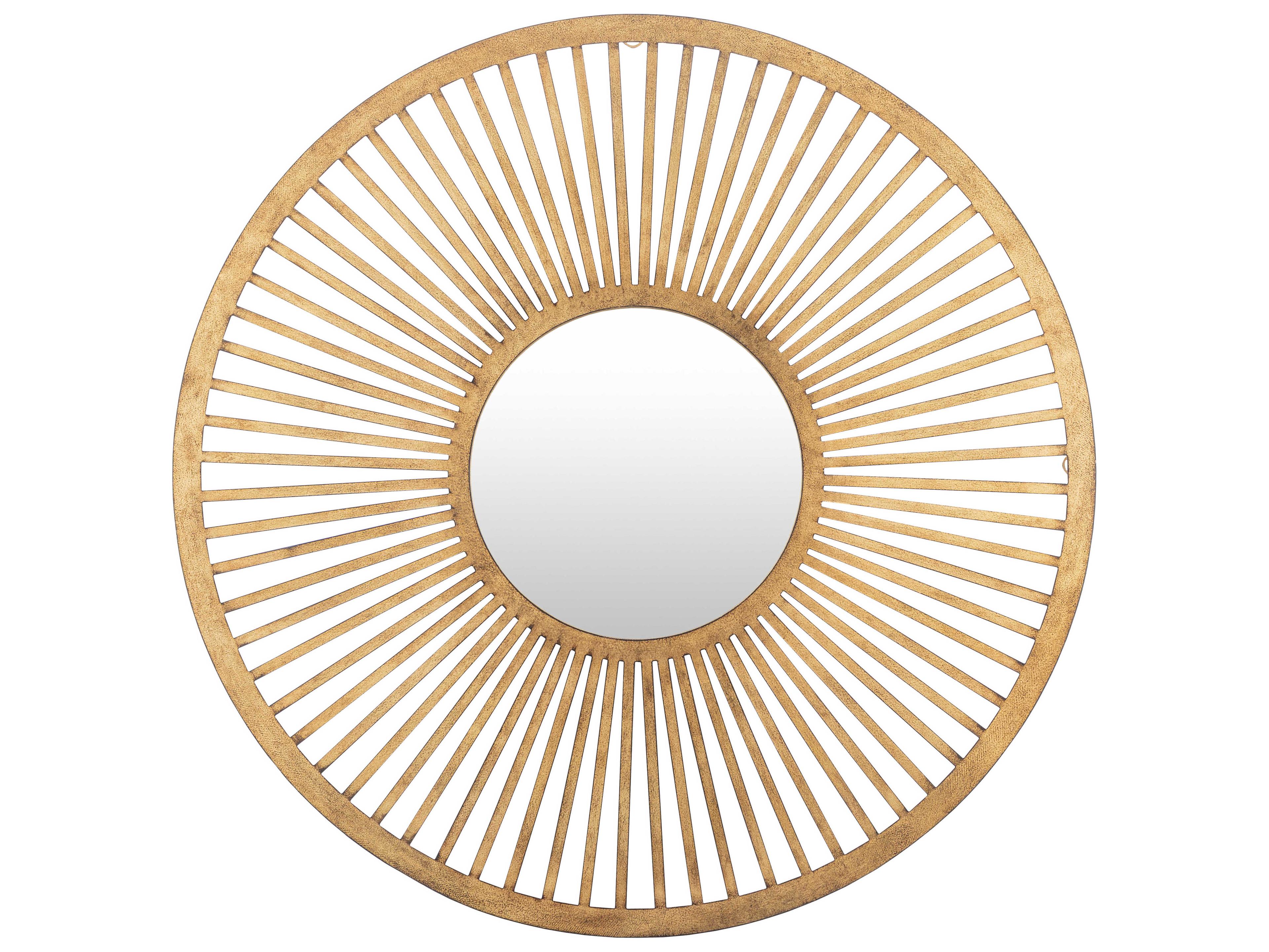 Vision Gold Round Wall Mirror