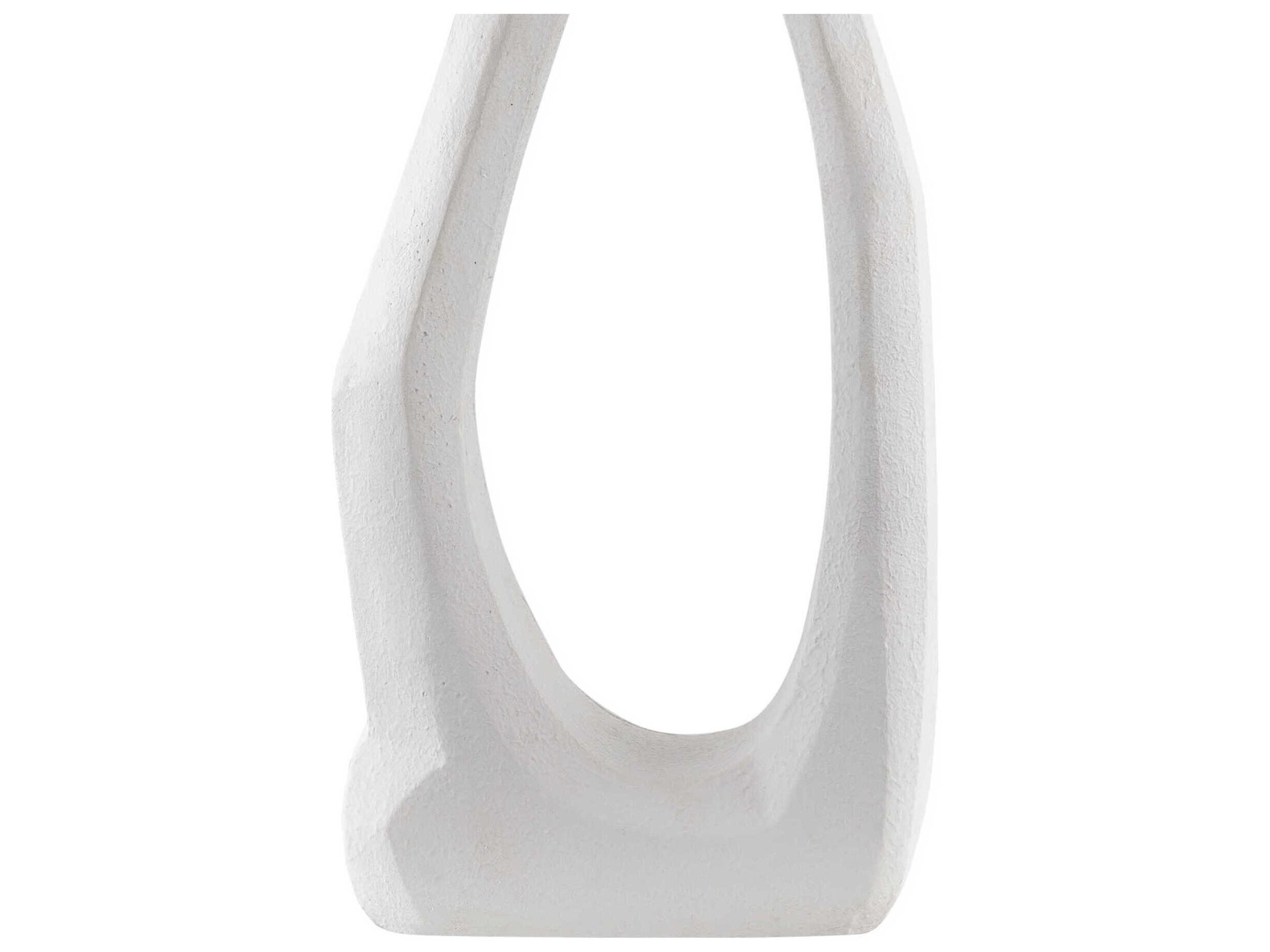 Surya Vallis White Linen Buffet Lamp