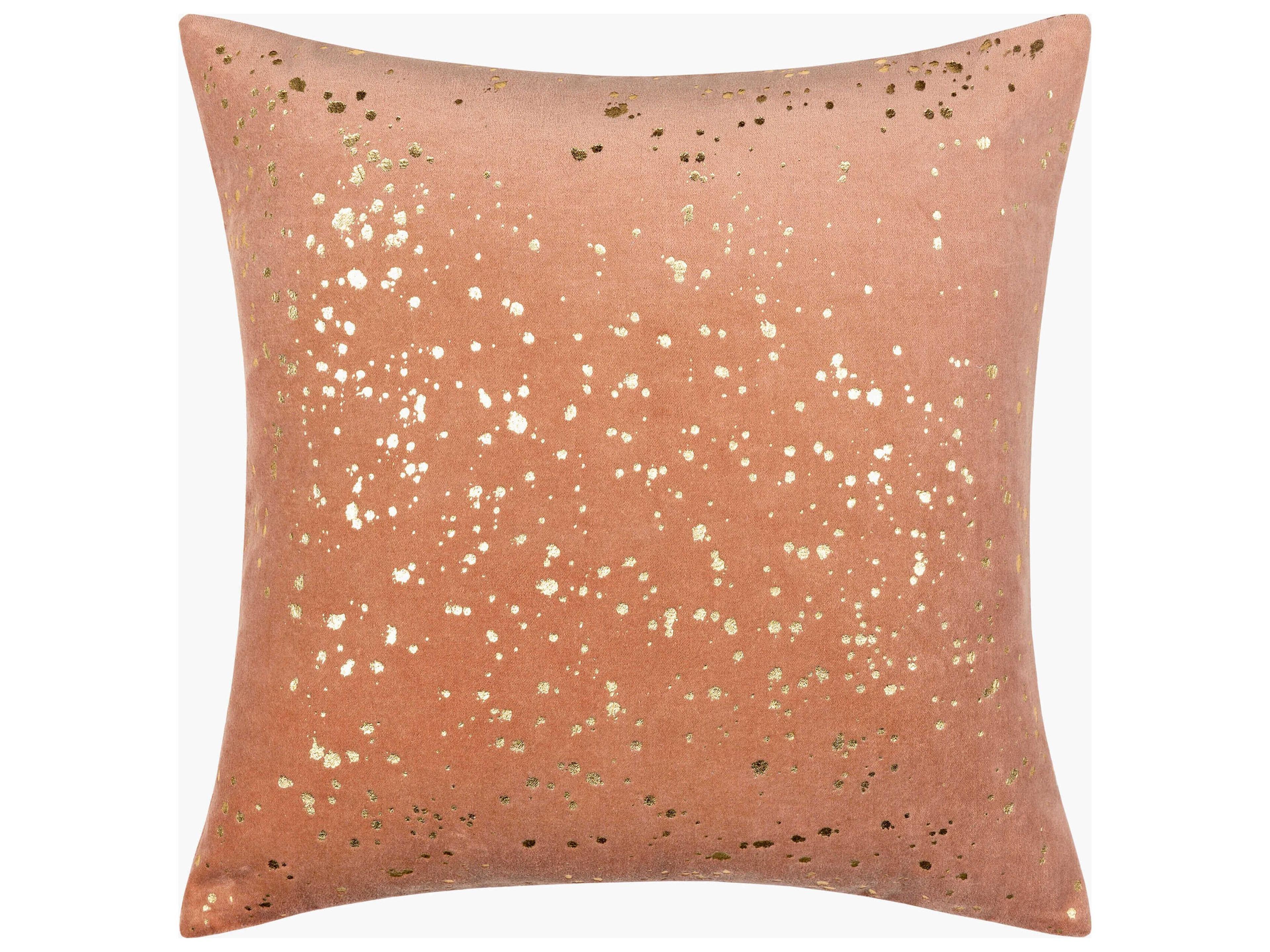 Velvet Sparkle Mauve / Metallic Gold Pillow