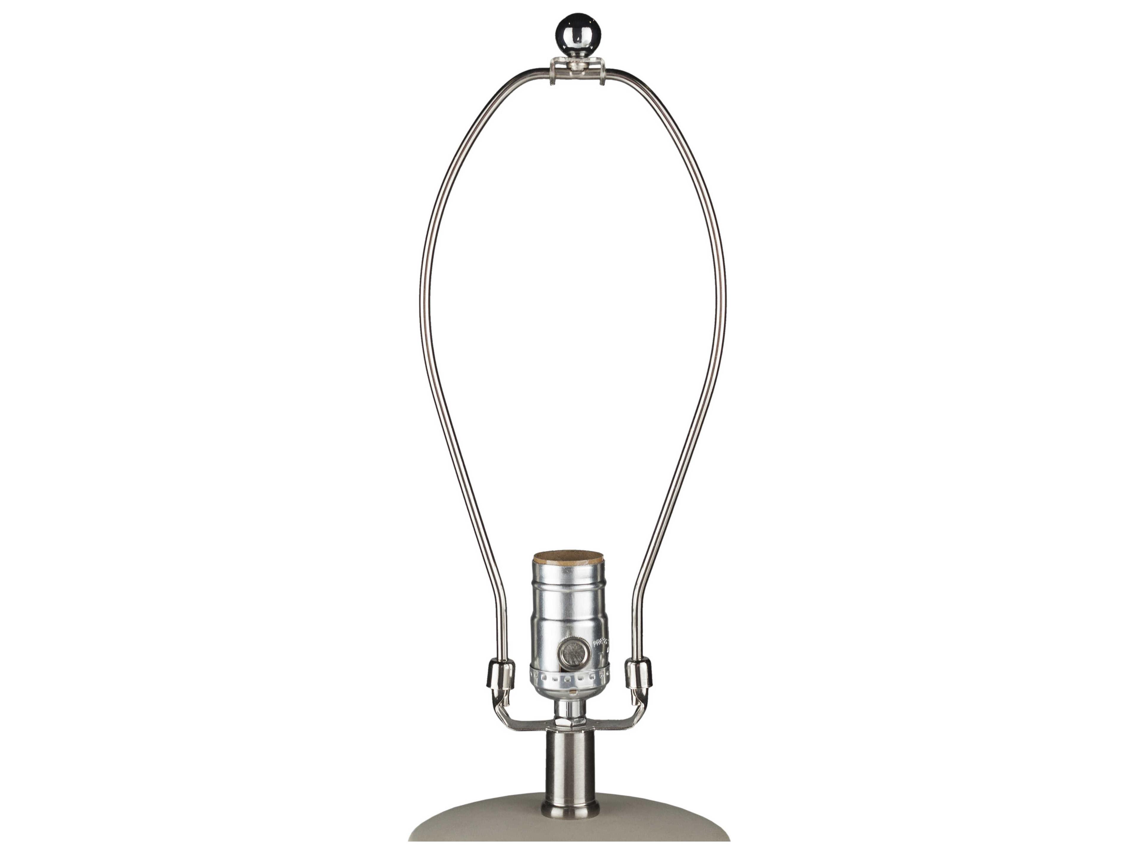 Surya Warren Cream Ivory Linen Off White Buffet Lamp