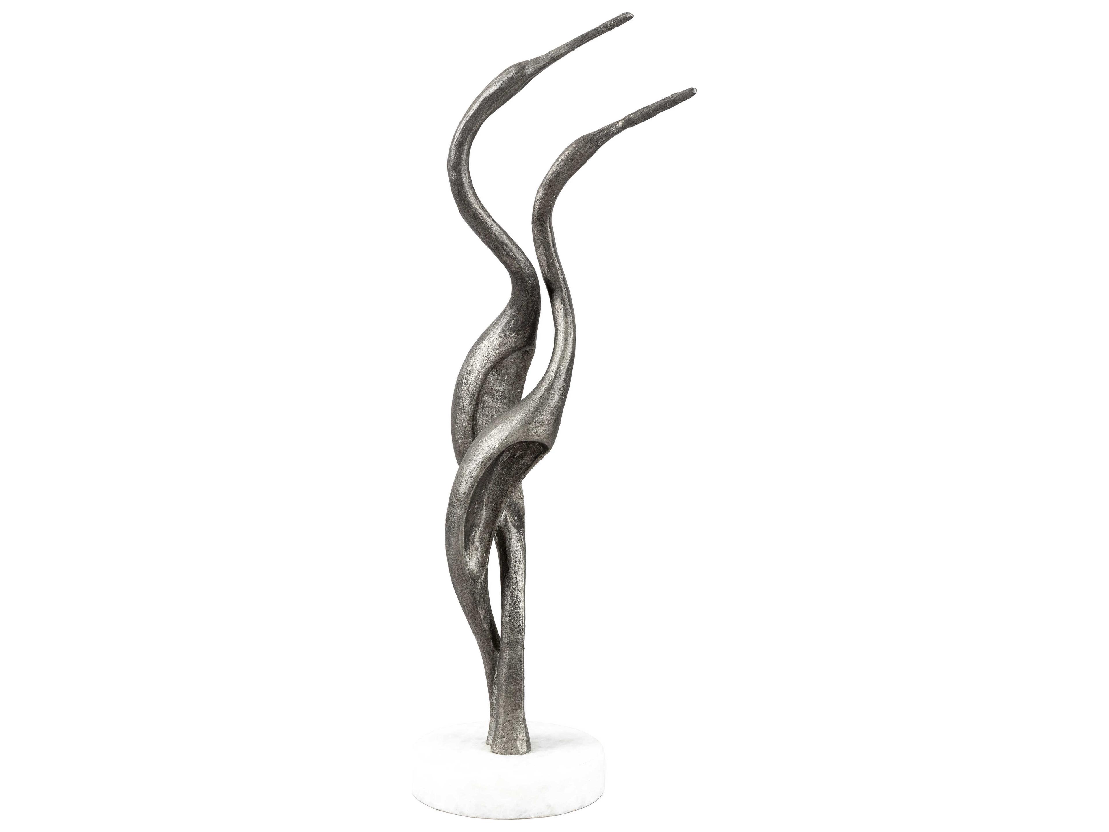 Surya Hakawai Metallic Silver Sculpture