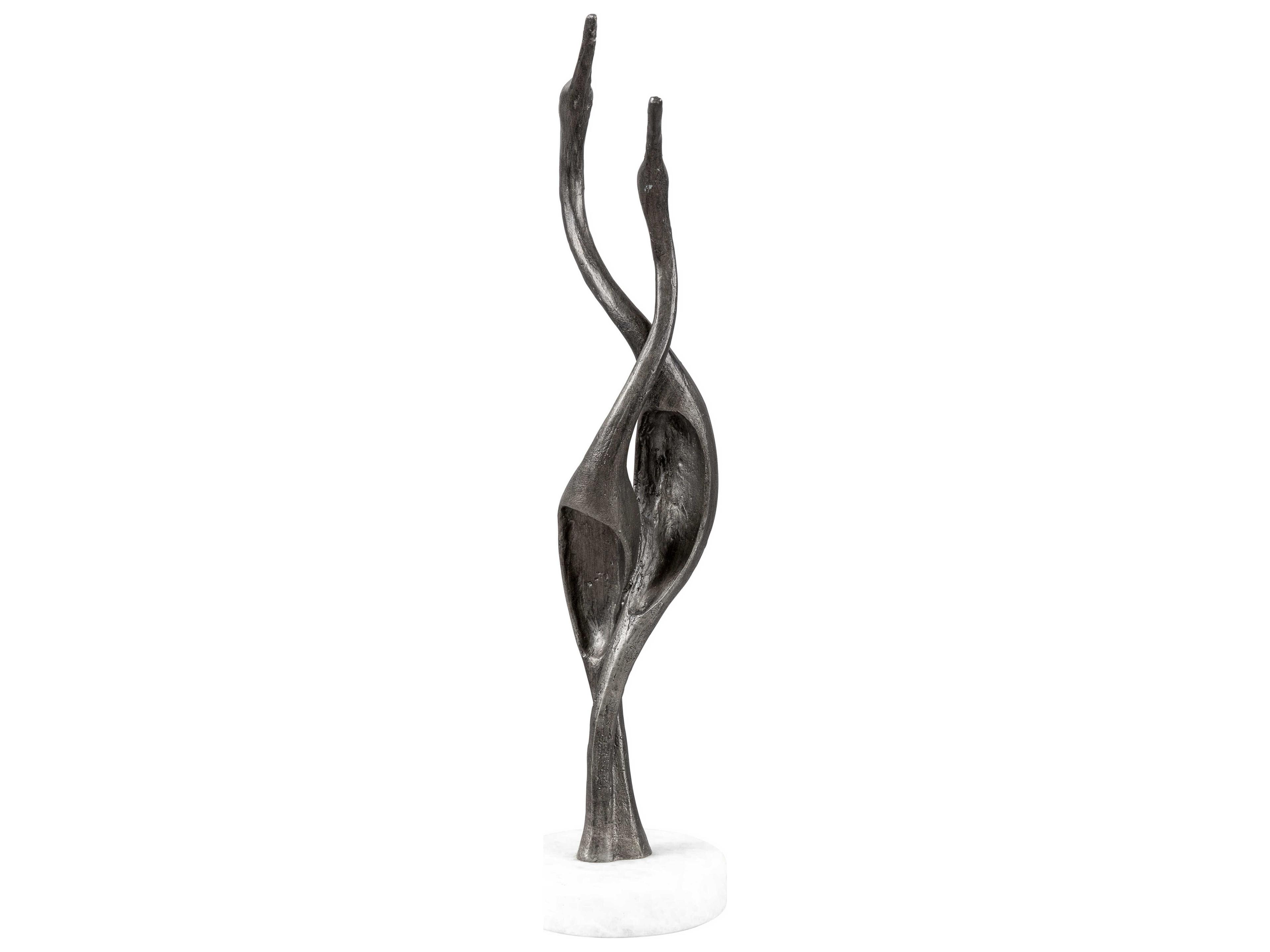 Surya Hakawai Metallic Silver Sculpture