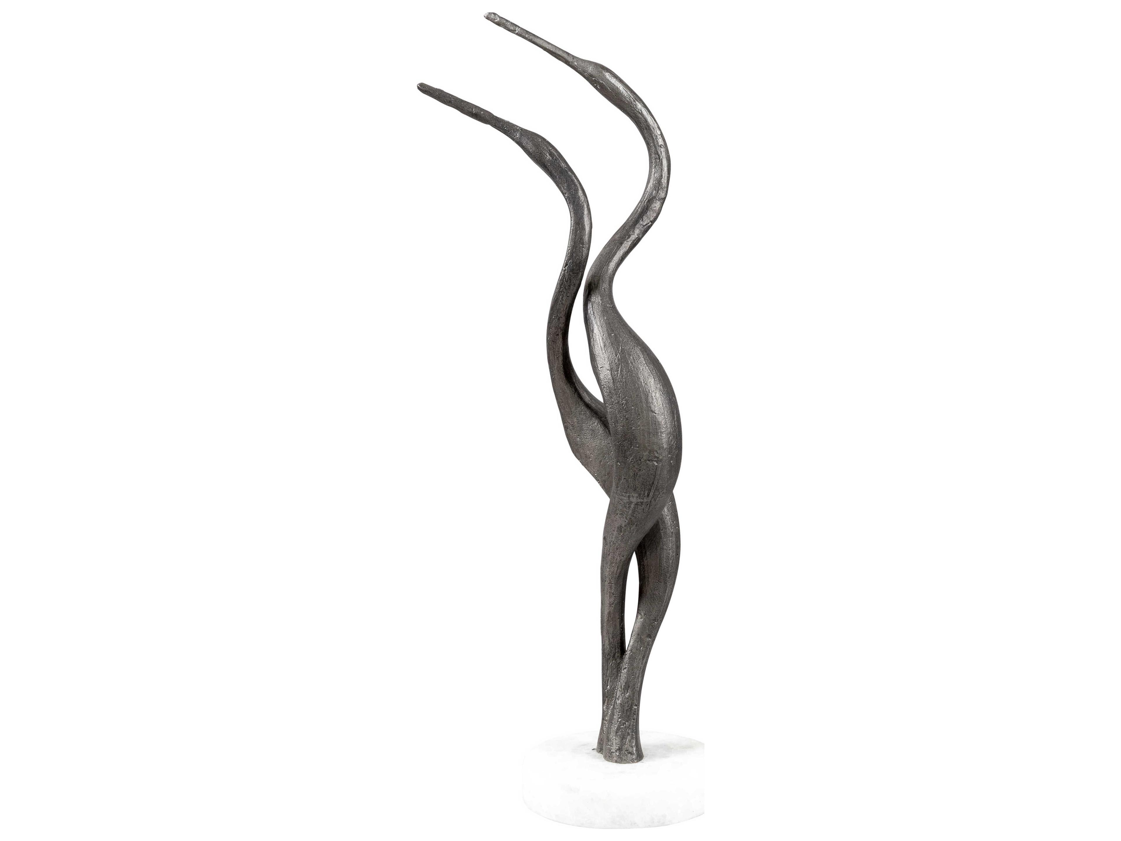 Surya Hakawai Metallic Silver Sculpture