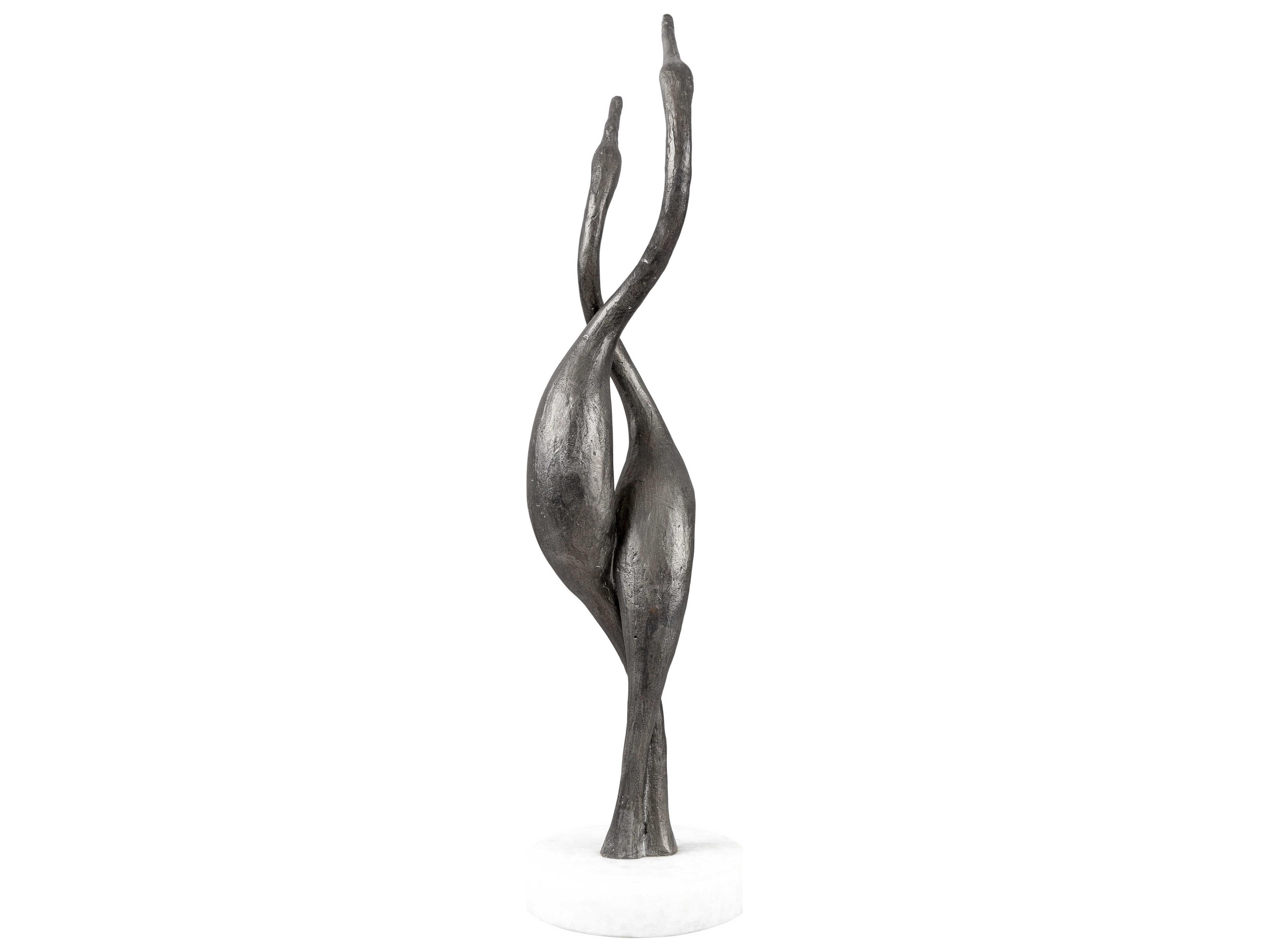 Surya Hakawai Metallic Silver Sculpture