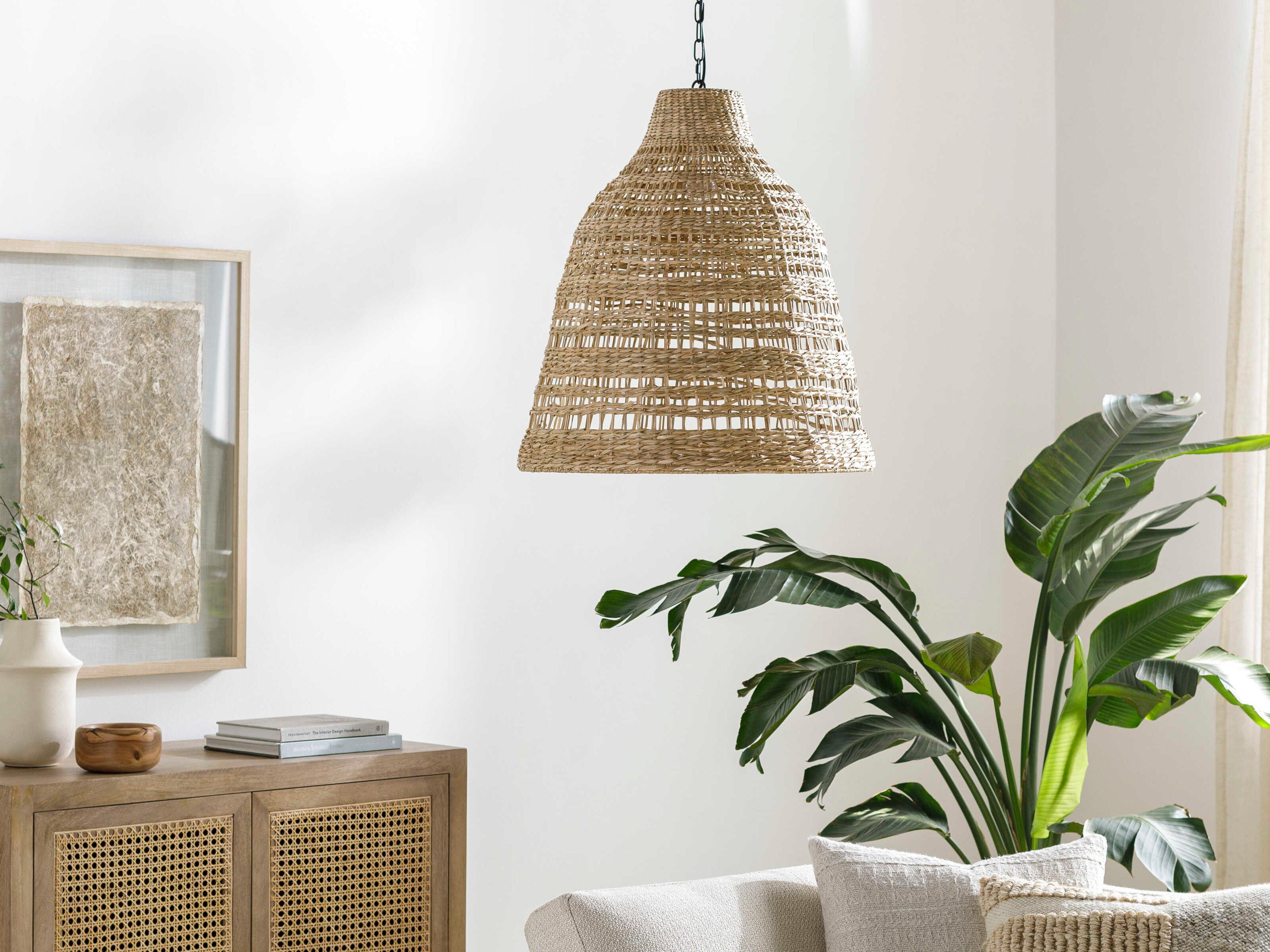 Surya Windsong 1-Light Black Brown Pendant