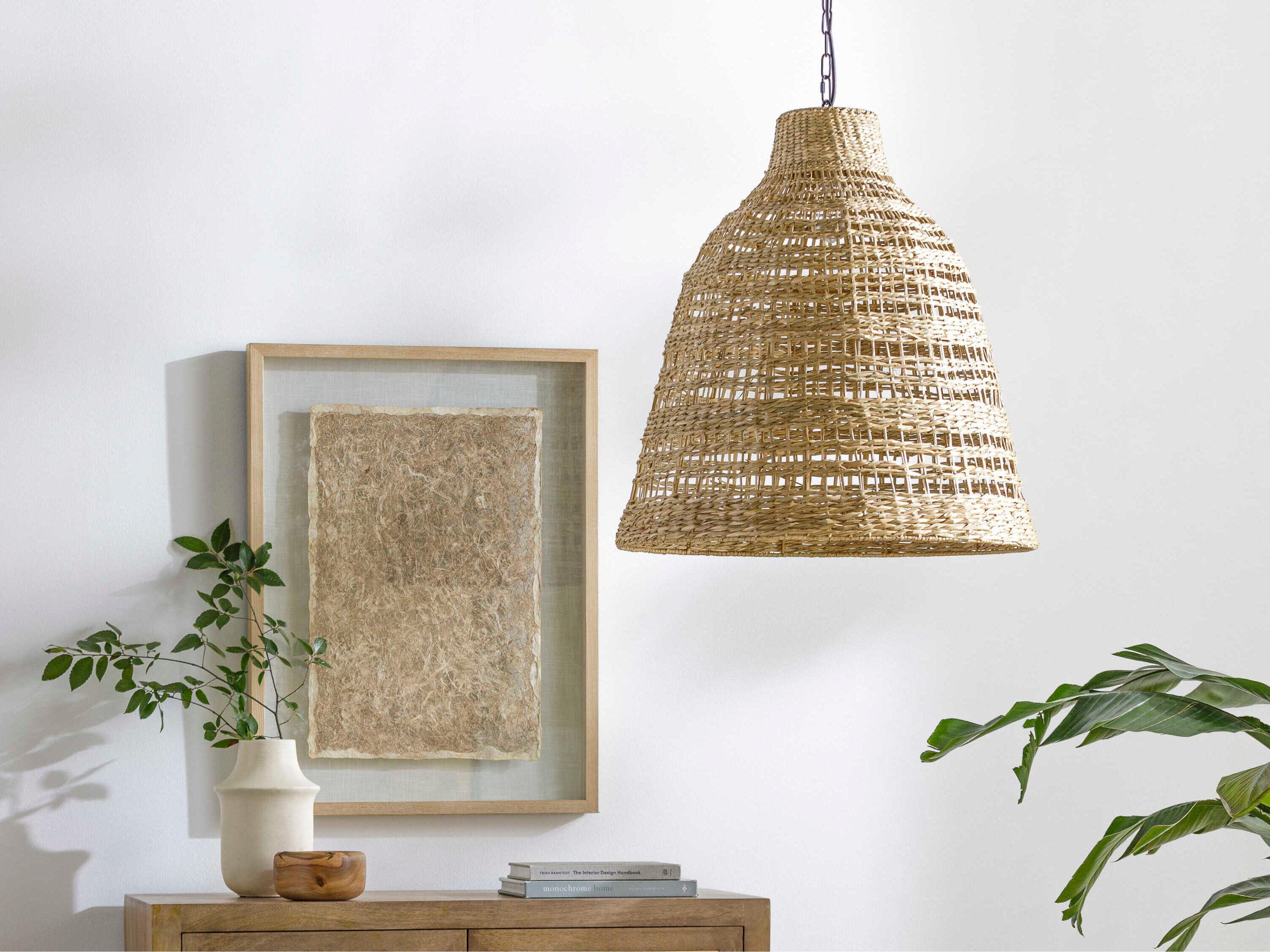 Surya Windsong 1-Light Black Brown Pendant