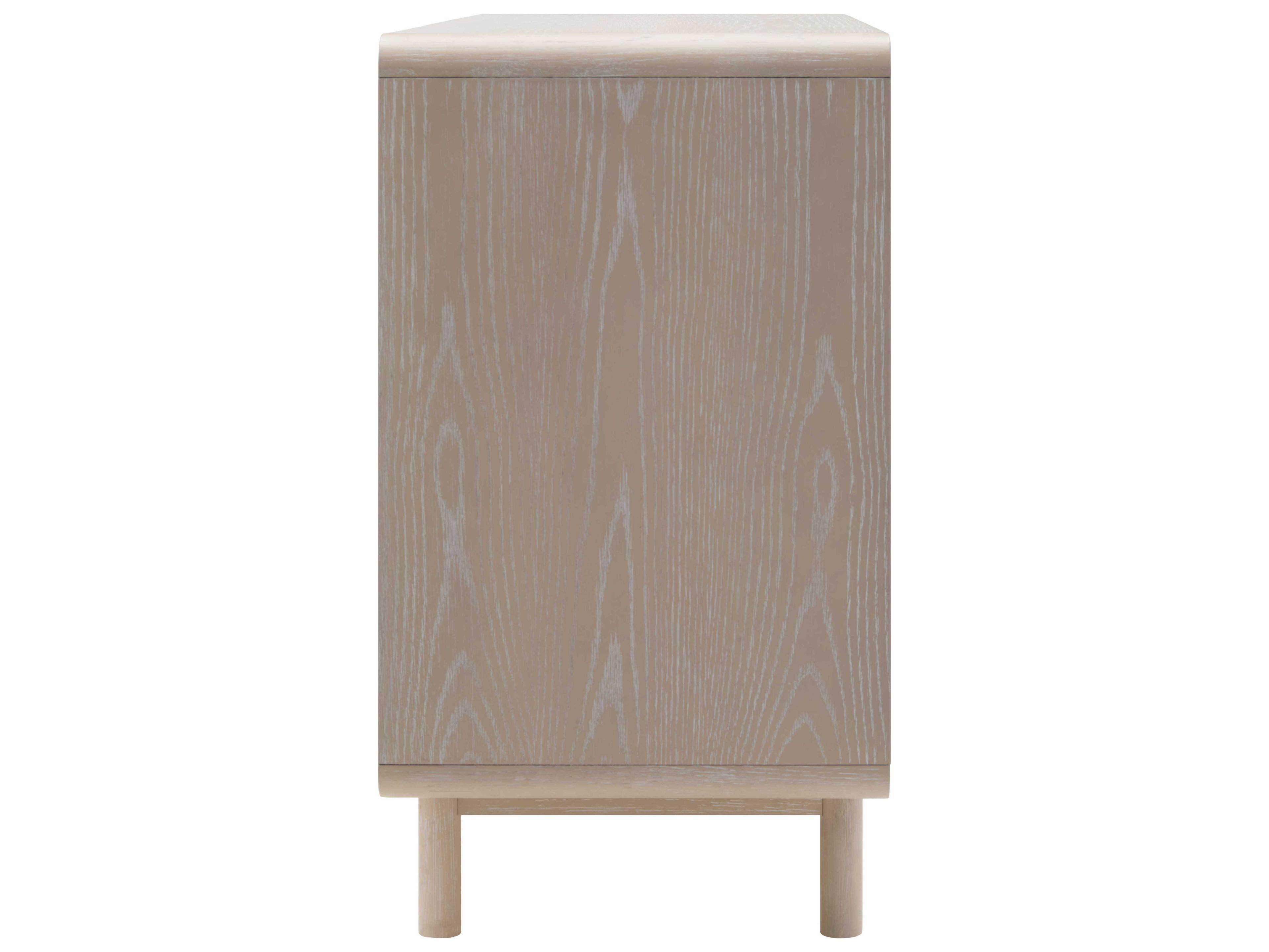 Surya Wren Light Gray Clear Oak Wood Accent Chest
