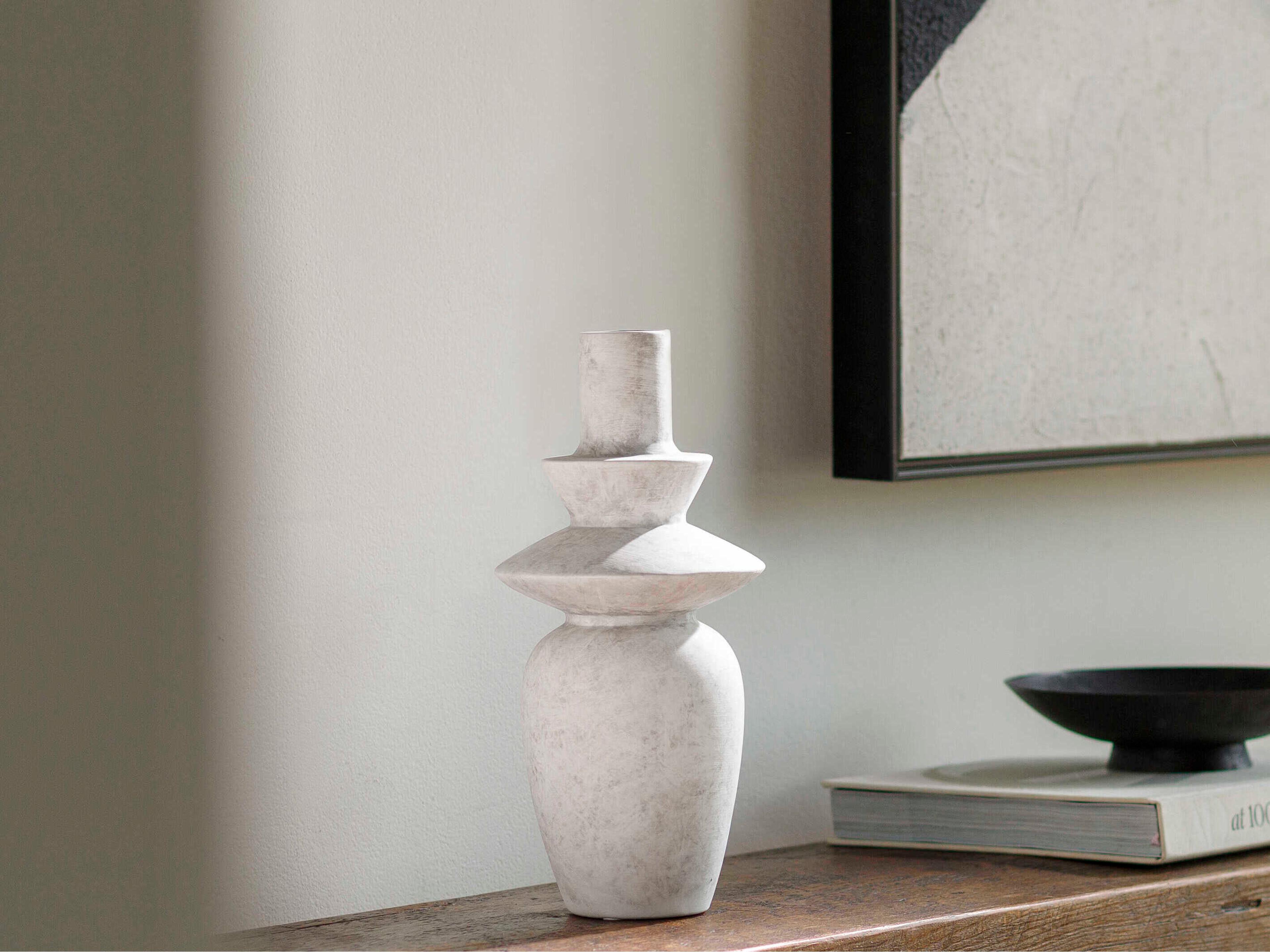 Surya Yagya White Vase