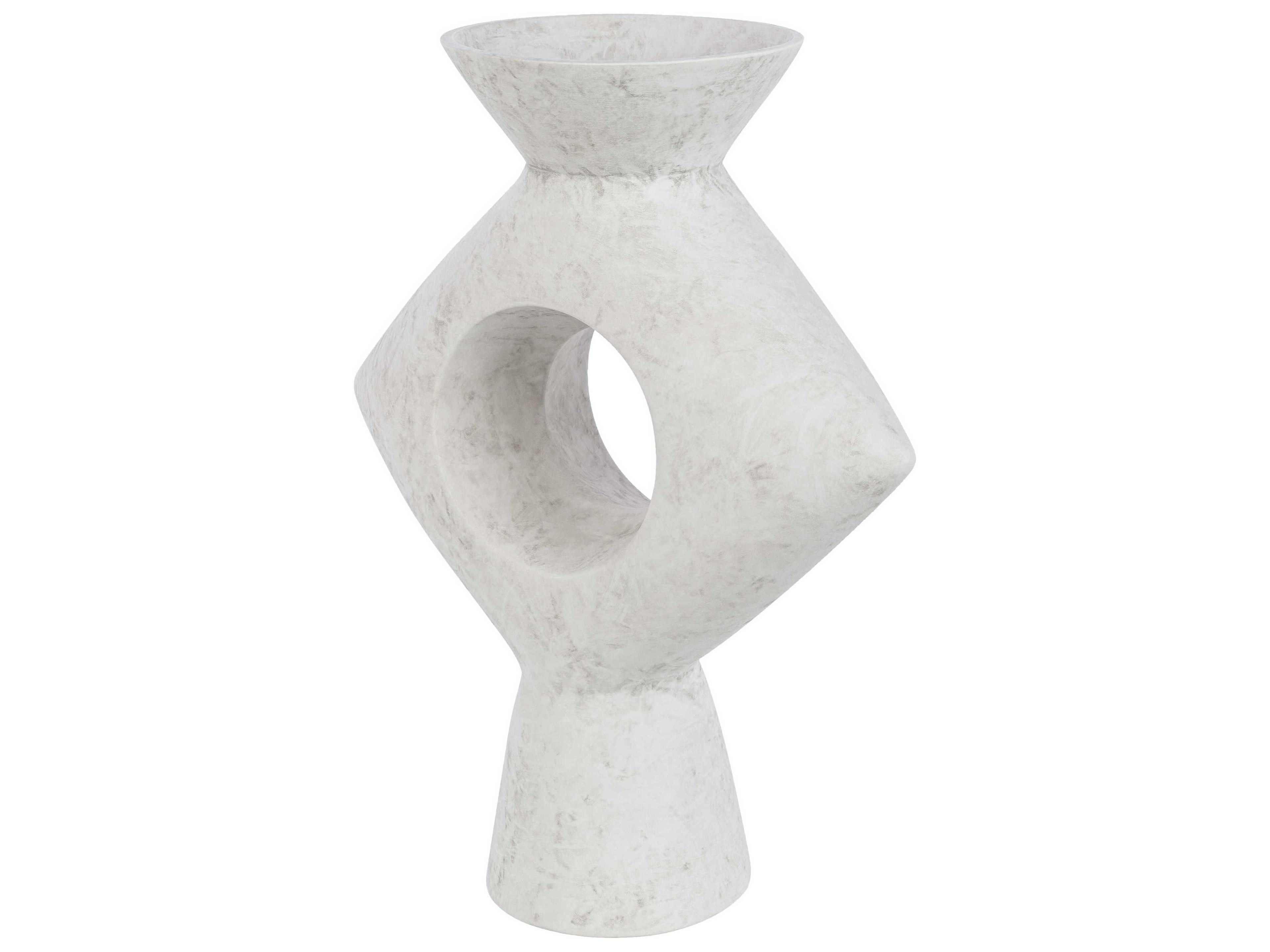 Surya Yagya White Vase