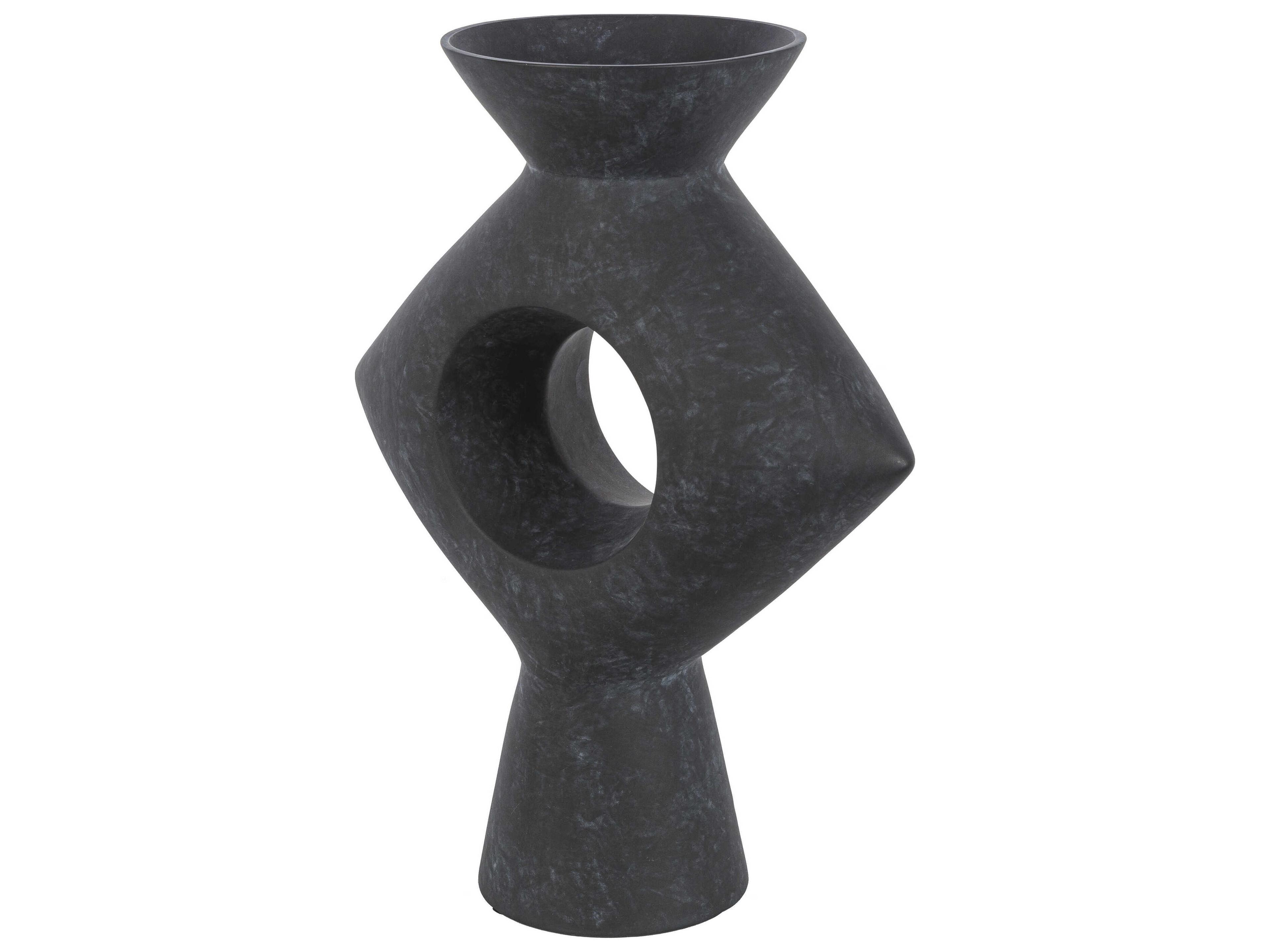 Surya Yagya Black Vase