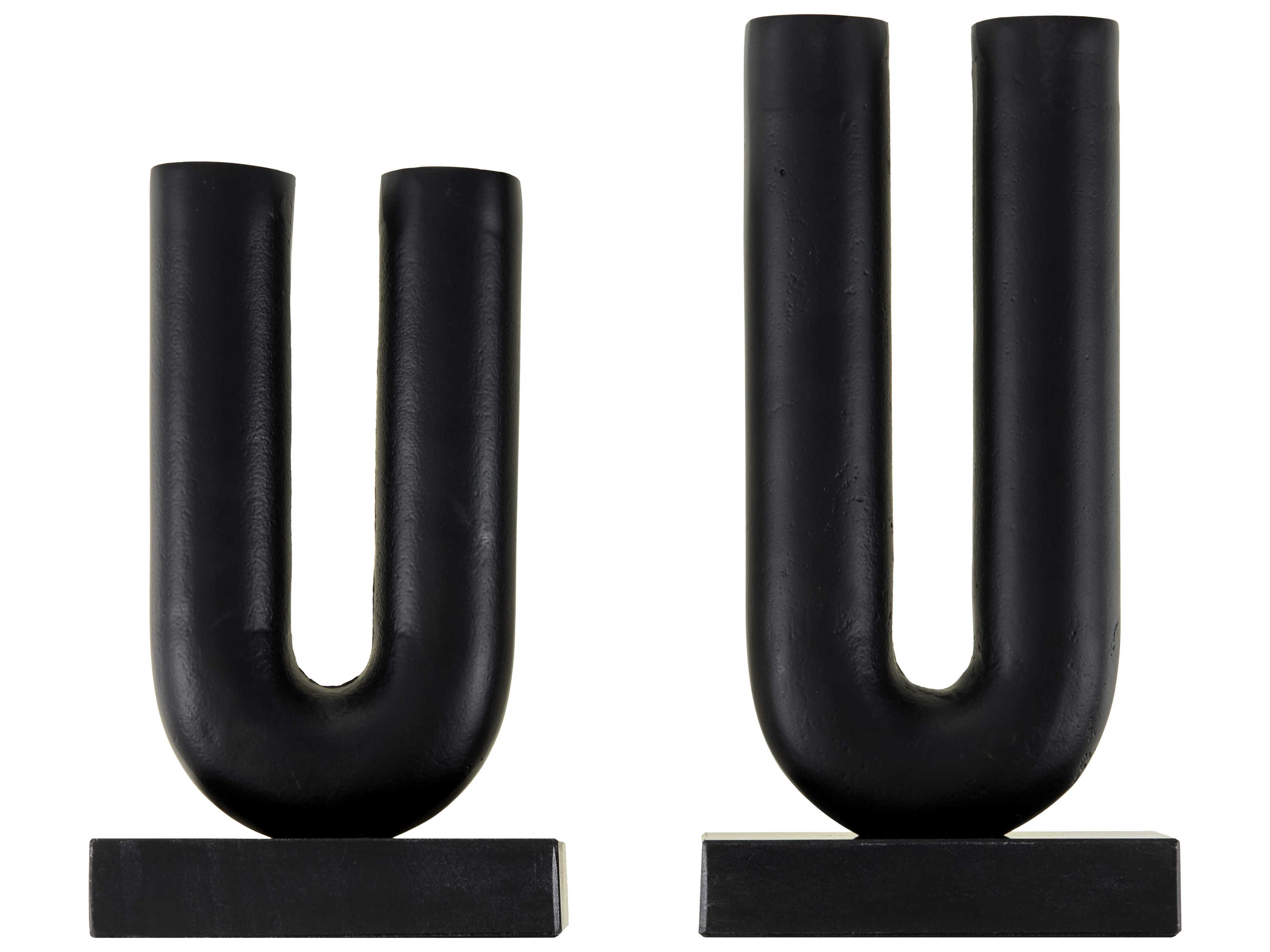 Surya Layana Black Sculpture Set of 2