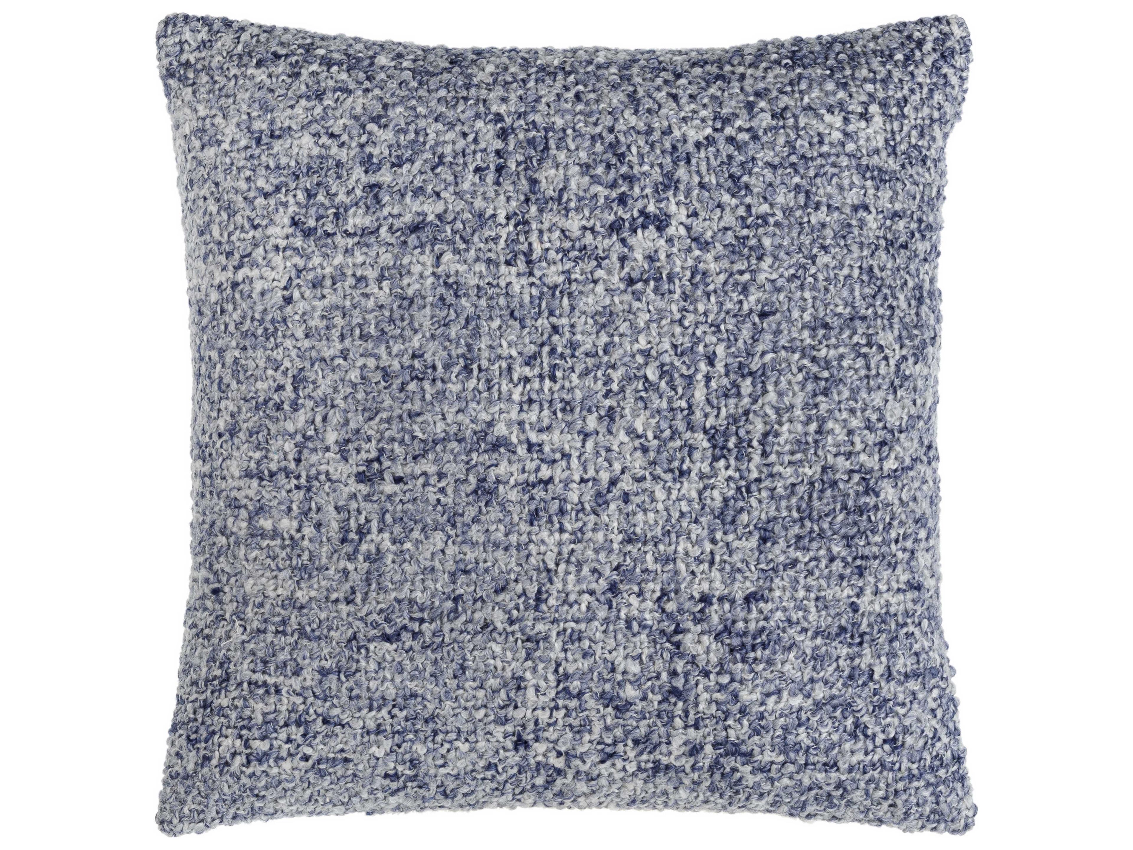 Surya Yarns Denim Blue Pillow