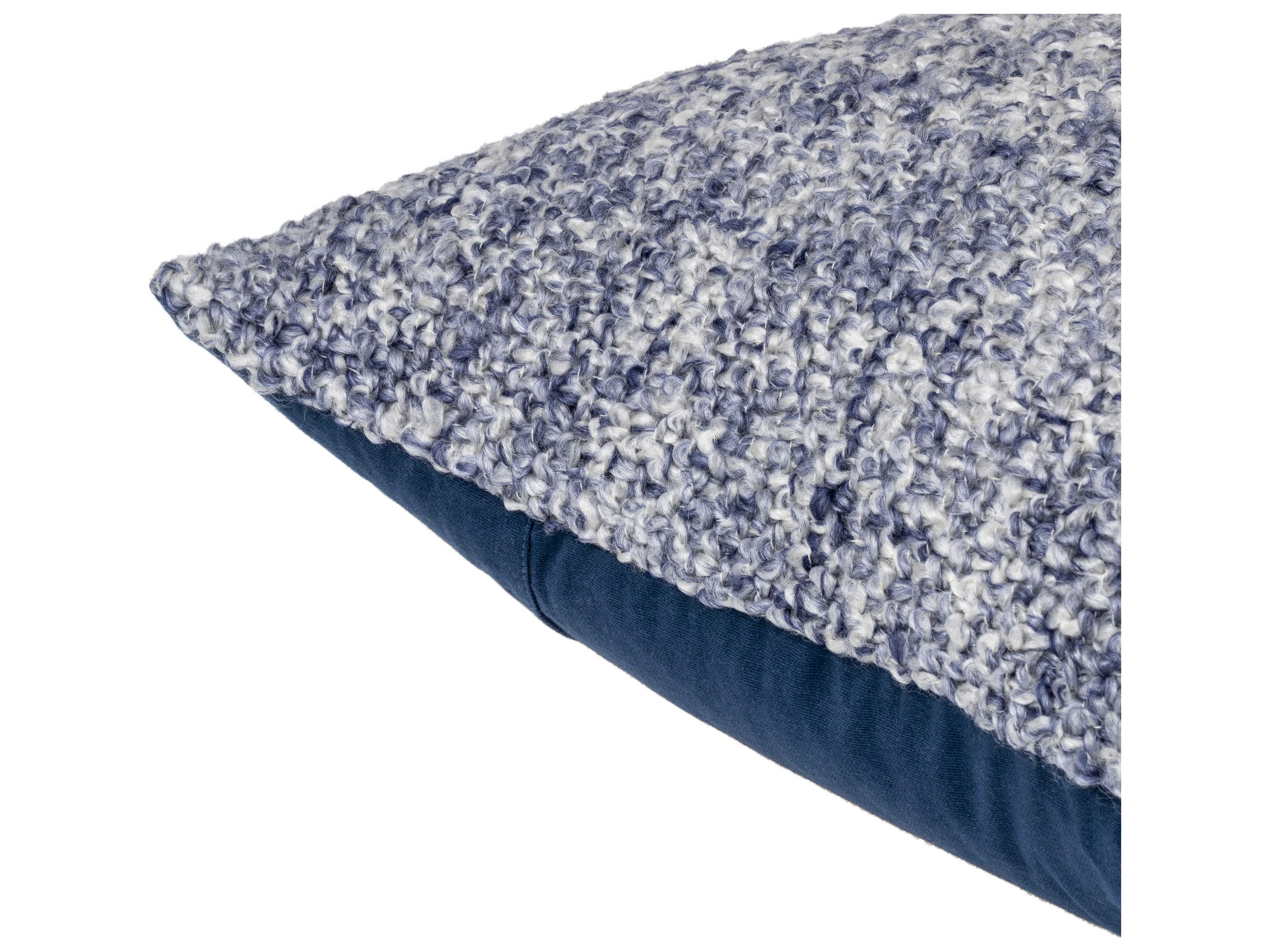 Surya Yarns Denim Blue Pillow