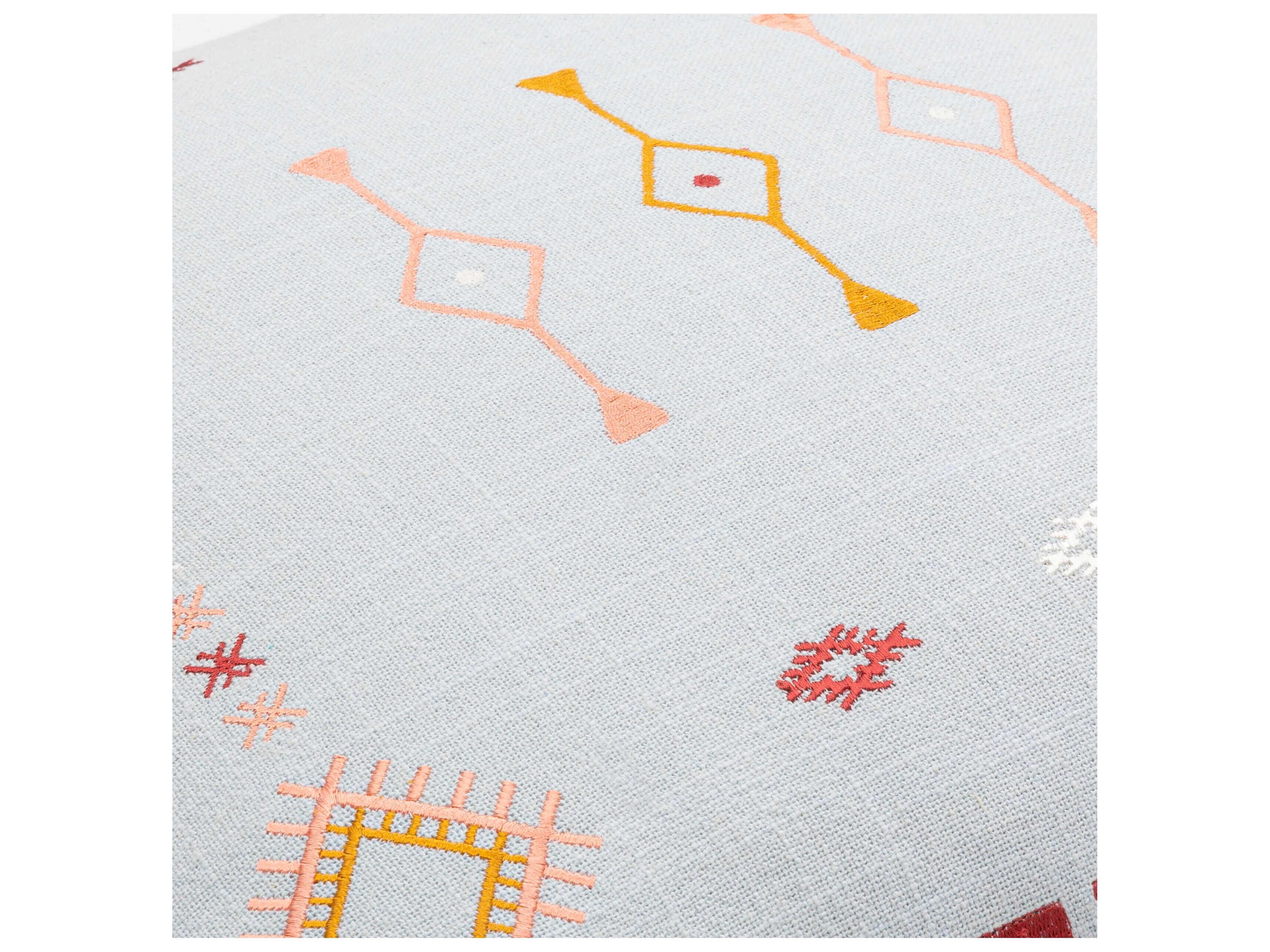 Surya Zina Pale Blue / Mustard / Dusty Pink Pillow