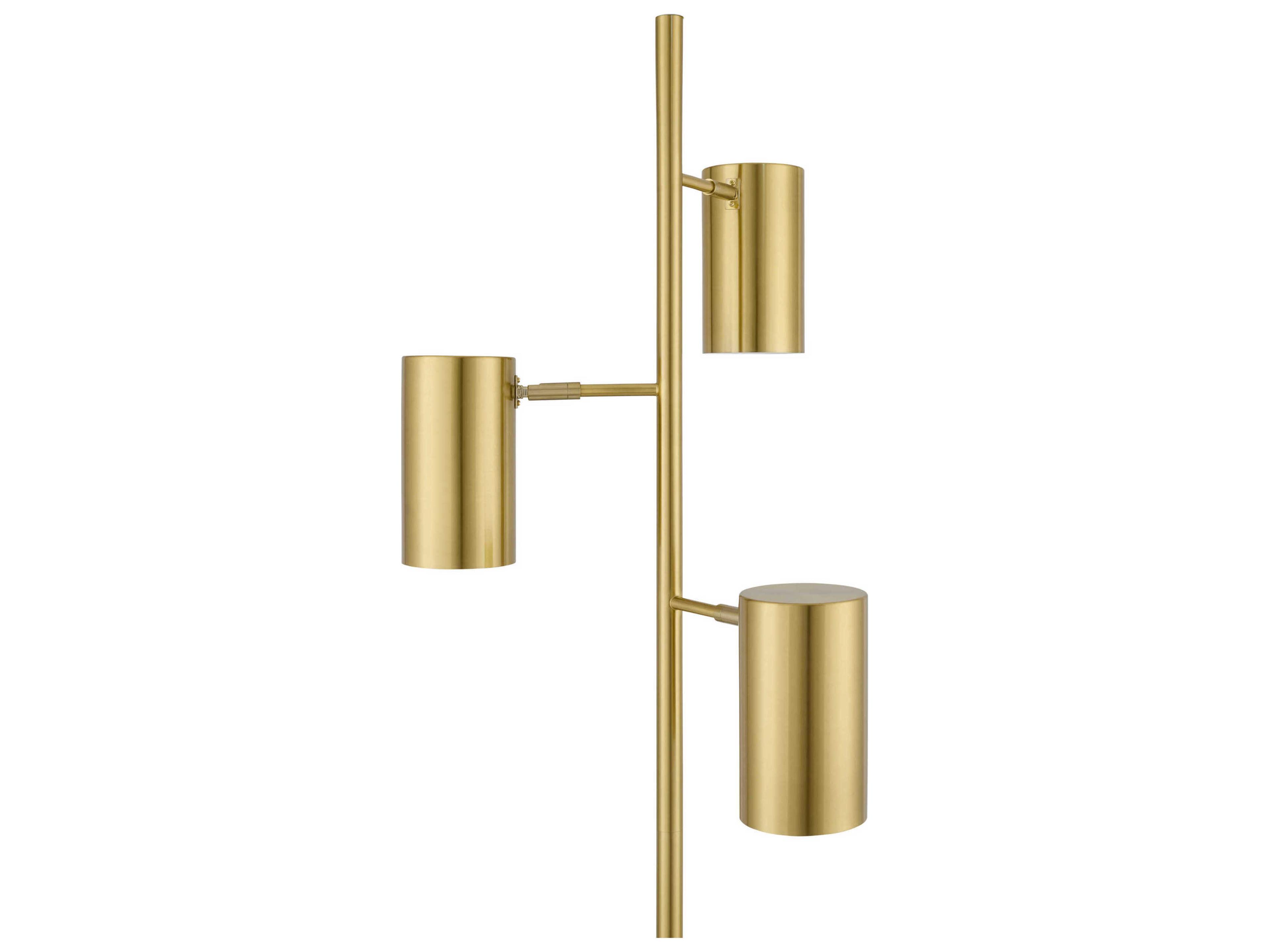Surya Zion Metallic Brass Metal Floor Lamp