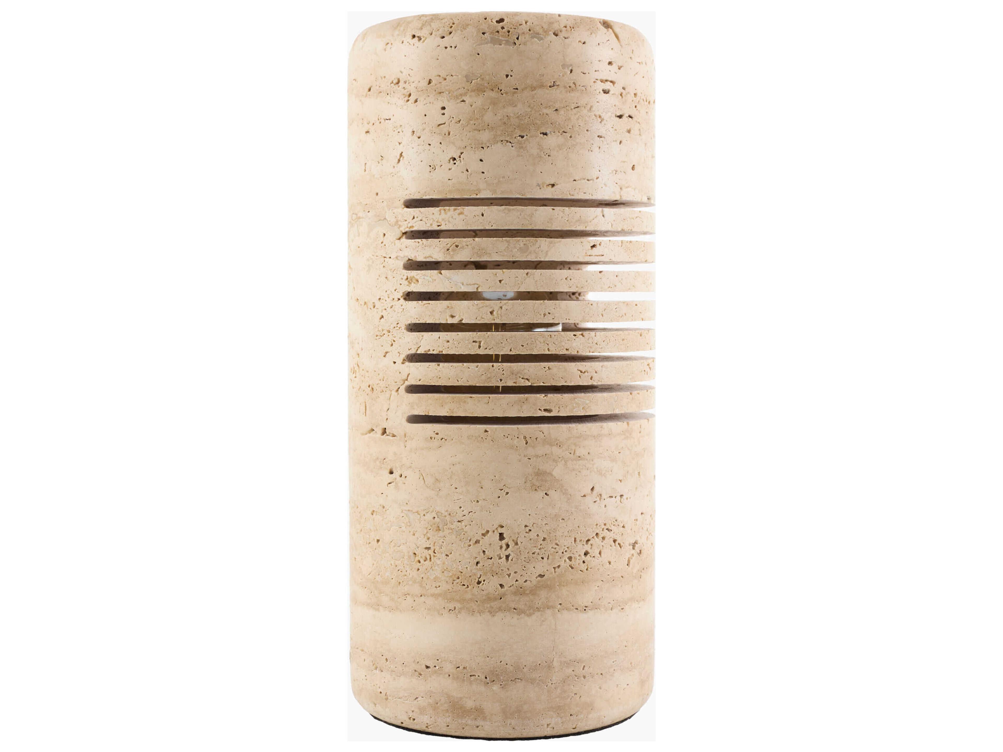 Zelie Natural Beige Brown Table Lamp
